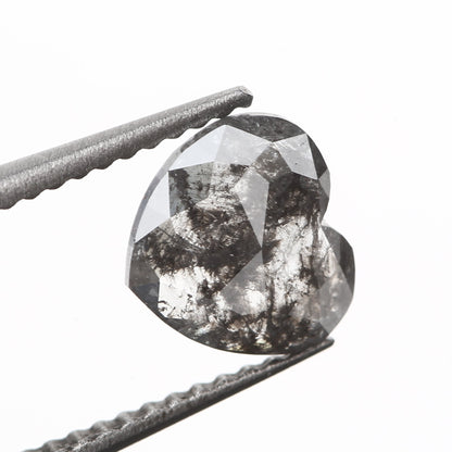 salt and pepper diamond rose cut gray