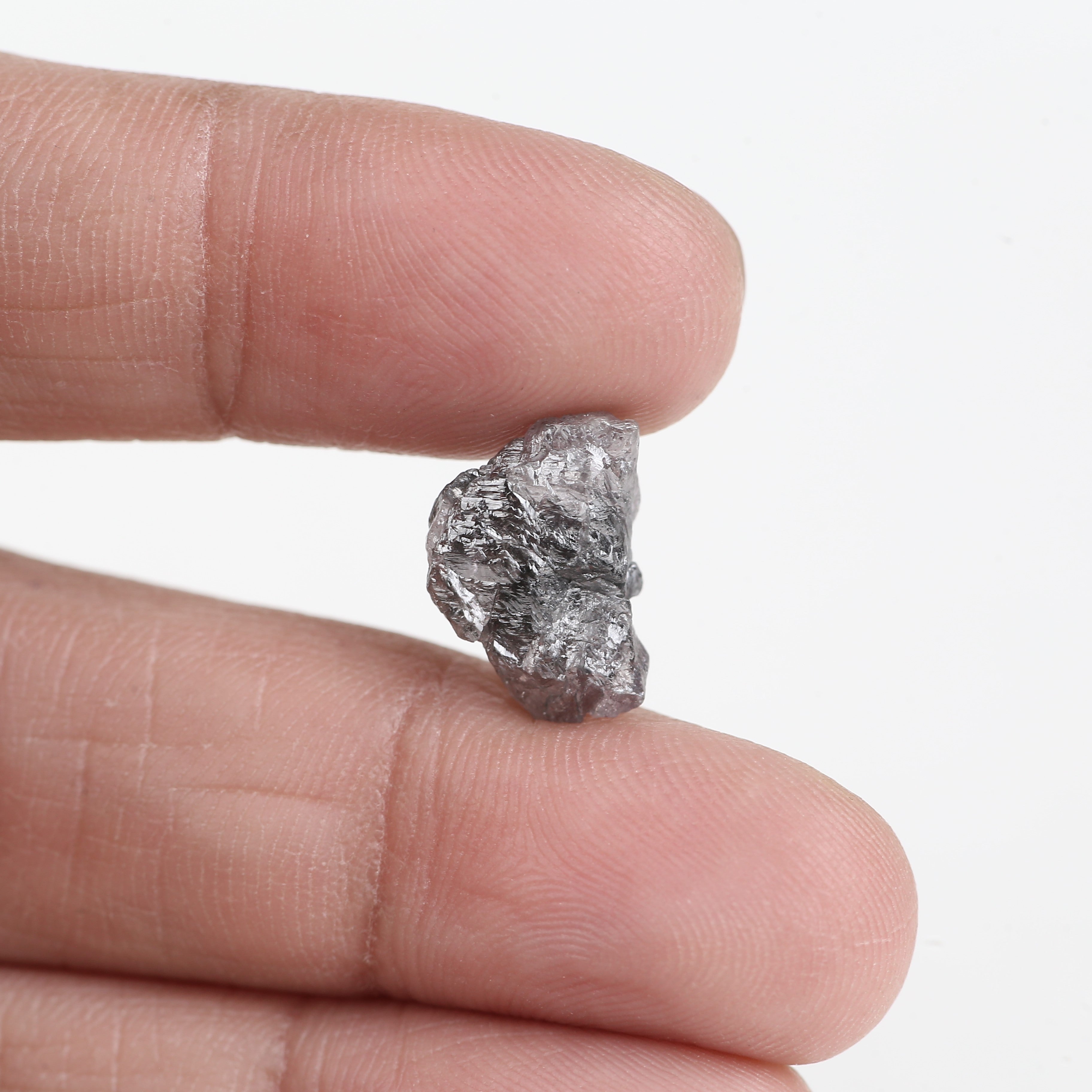 5.54 Carat Natural Light Purple Pink Rough Diamond 13.34 MM