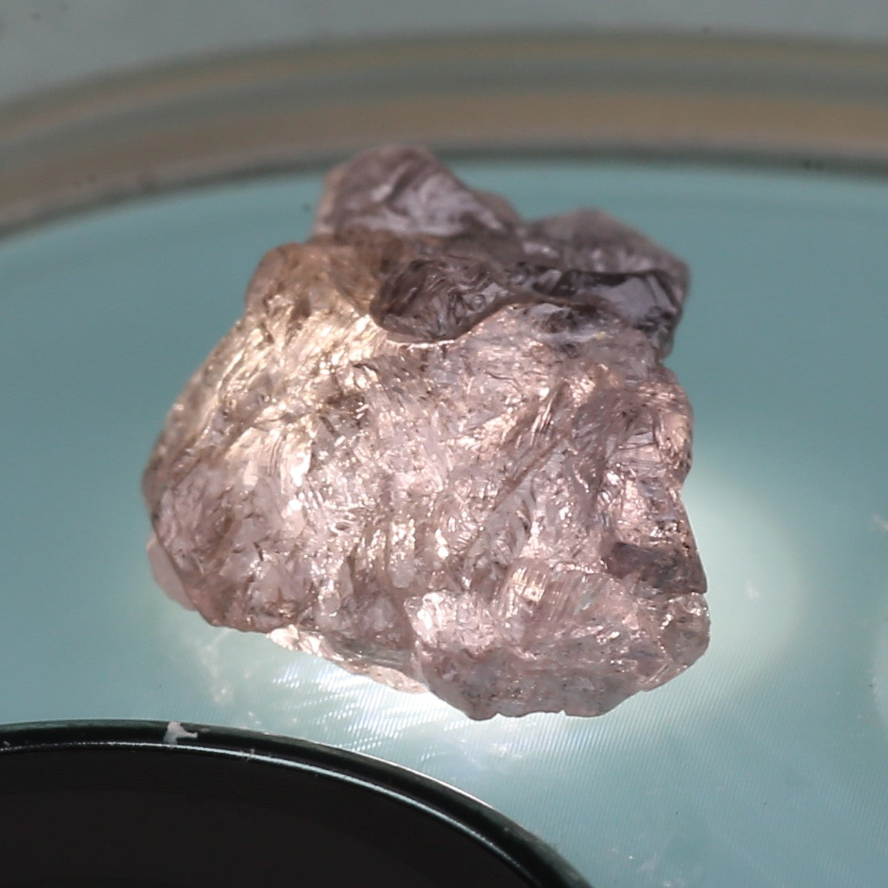 5.54 Carat Natural Light Purple Pink Rough Diamond 13.34 MM