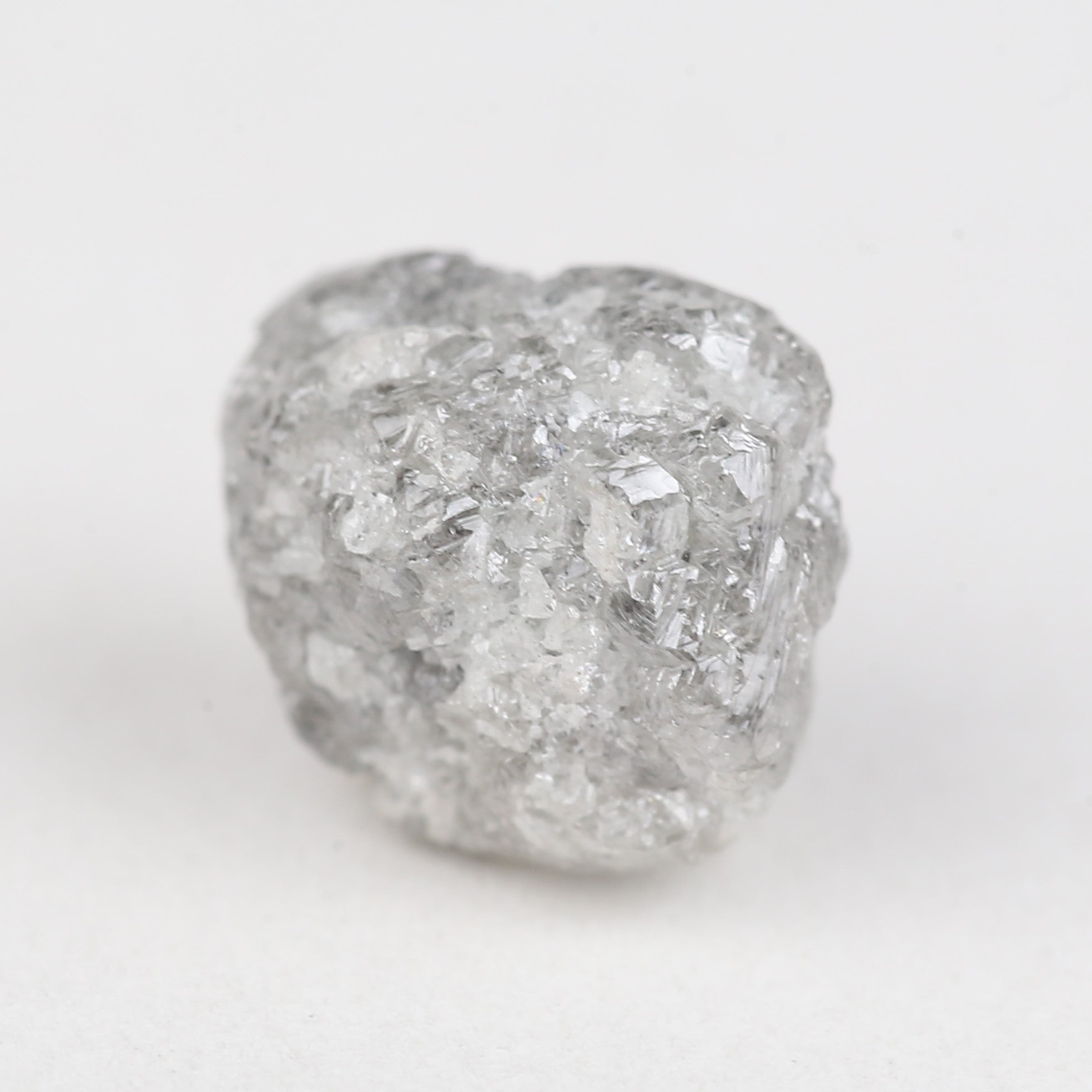 8.29 Carat Natural Rough Uncut Raw Gray Diamond 12.15 MM
