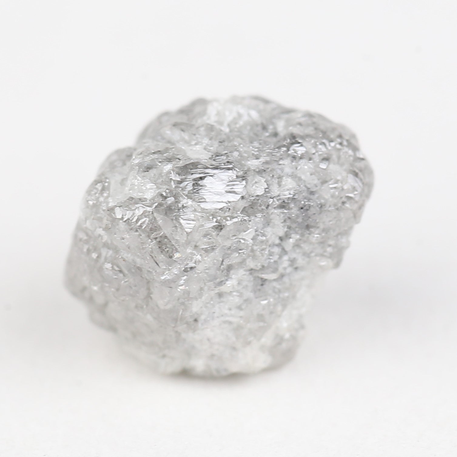 8.29 Carat Natural Rough Uncut Raw Gray Diamond 12.15 MM