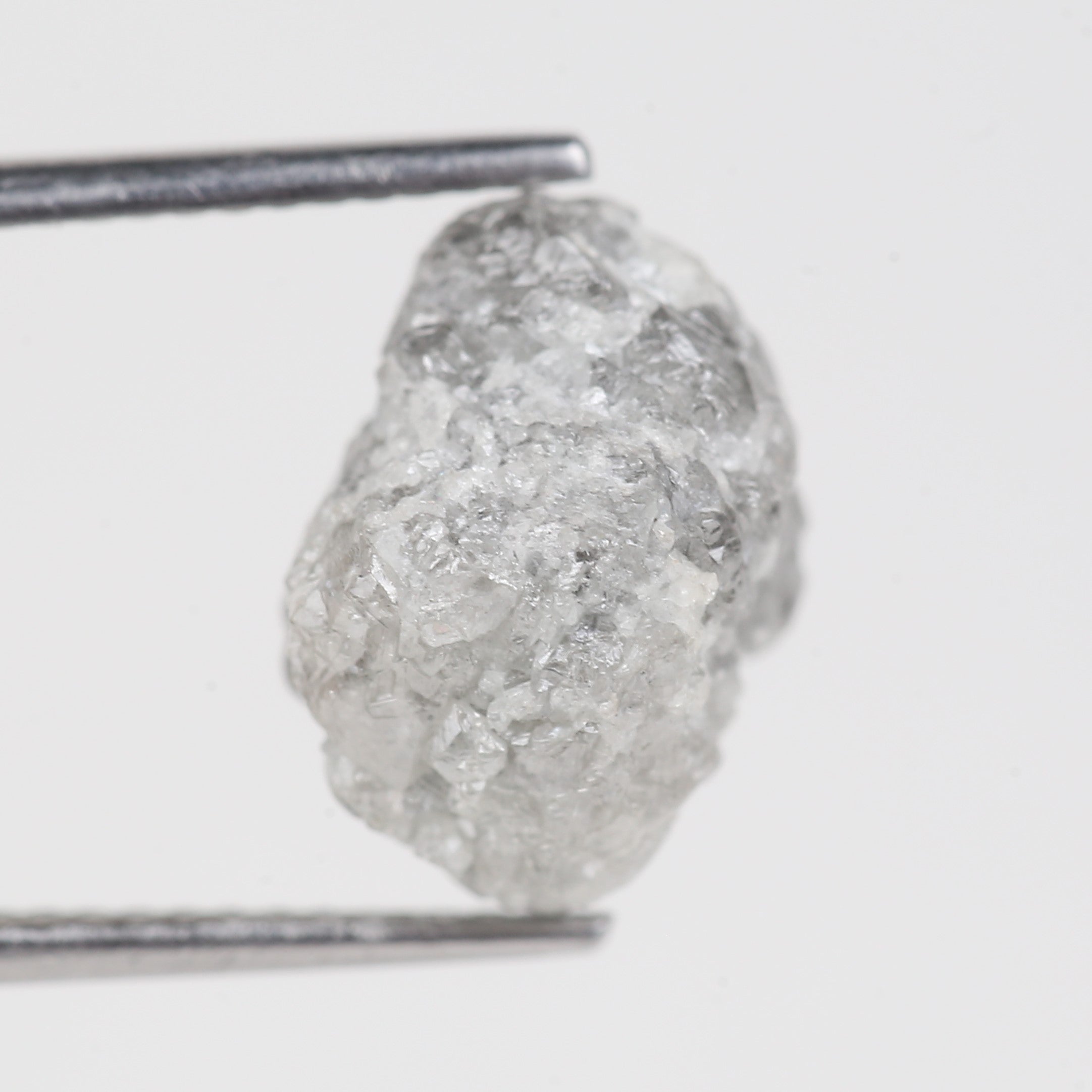8.29 Carat Natural Rough Uncut Raw Gray Diamond 12.15 MM