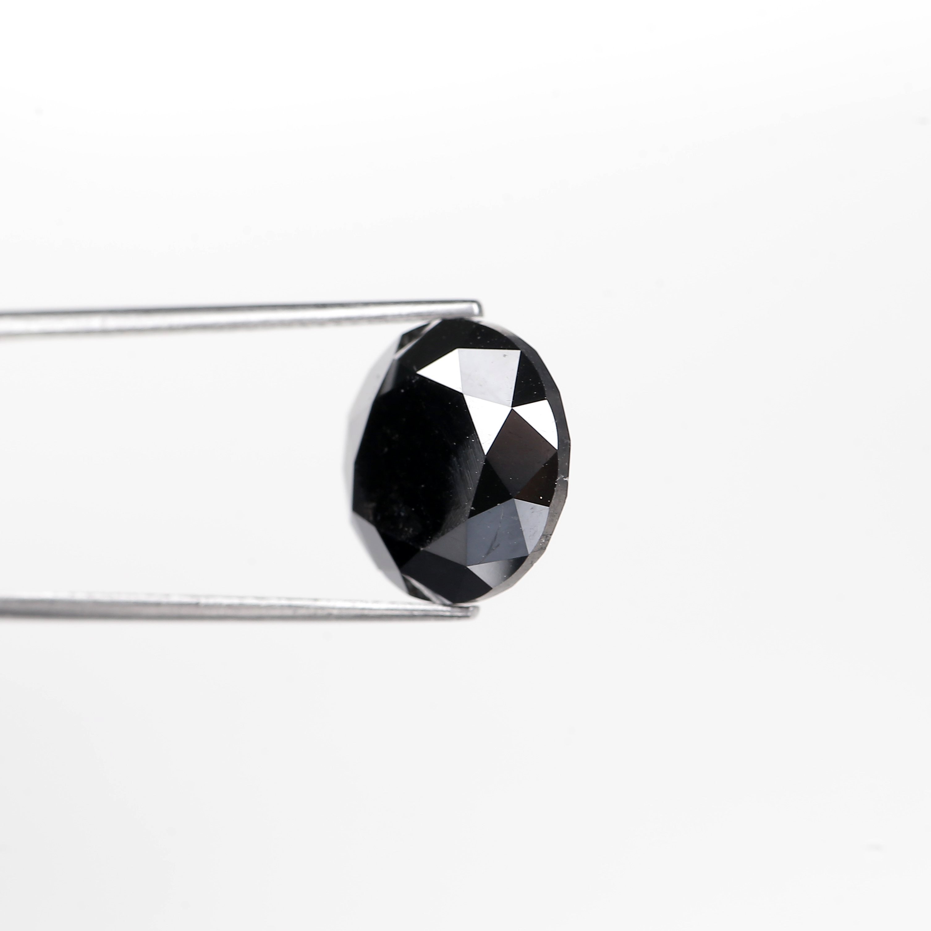 10 Ct Round Diamond Cut Natural Black 12.80 MM
