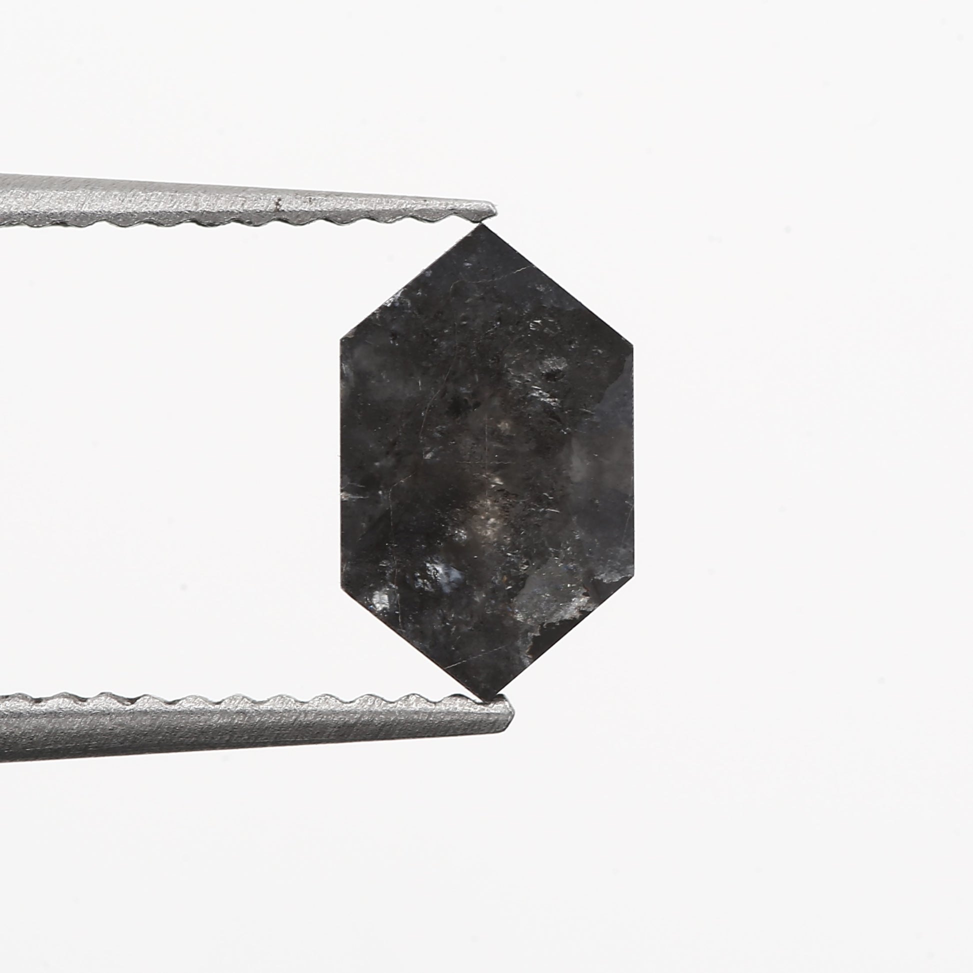 Hexagon Gray Salt and Pepper Diamond