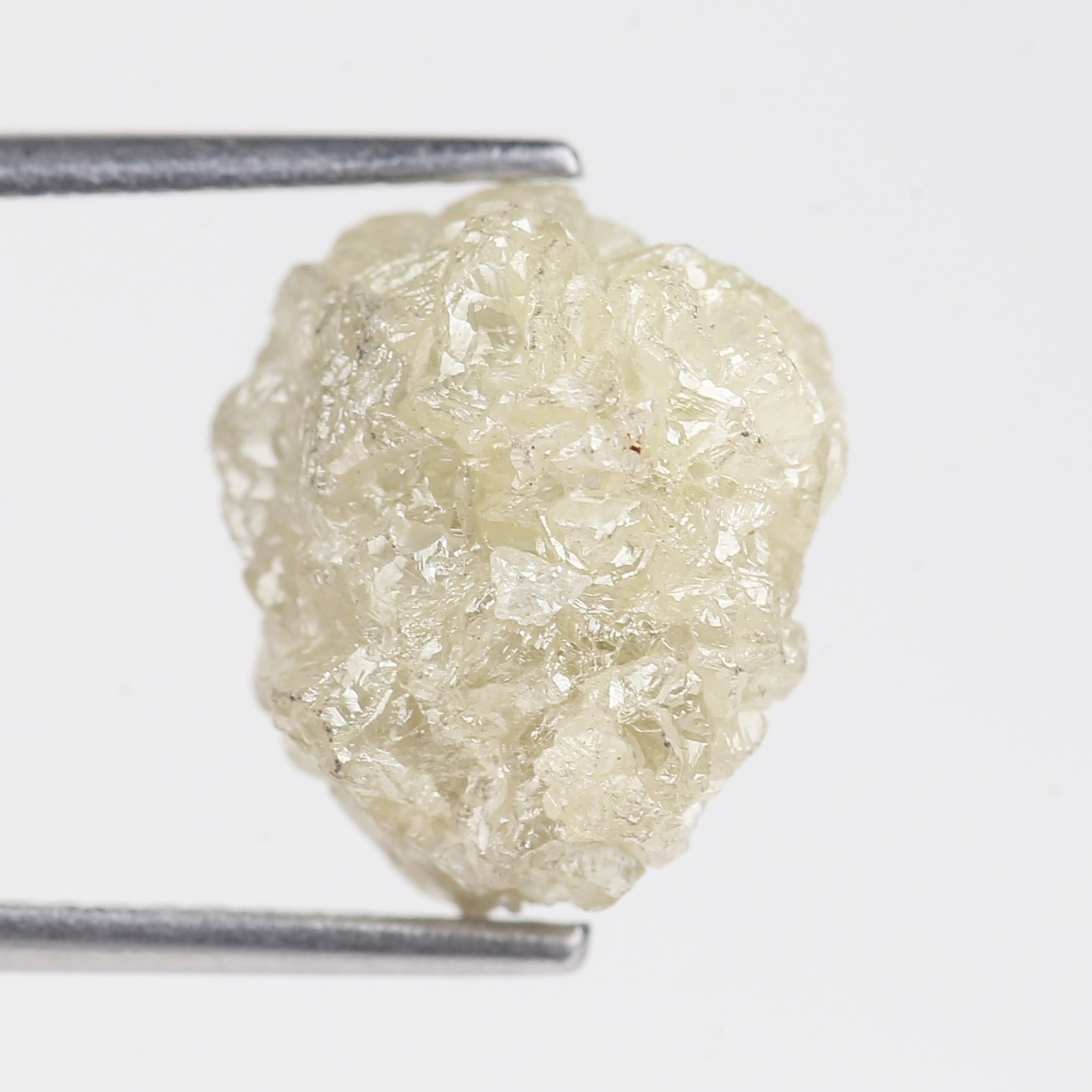 7.24 Carat Natural Snow Rough Uncut Raw Diamond 12.05 MM