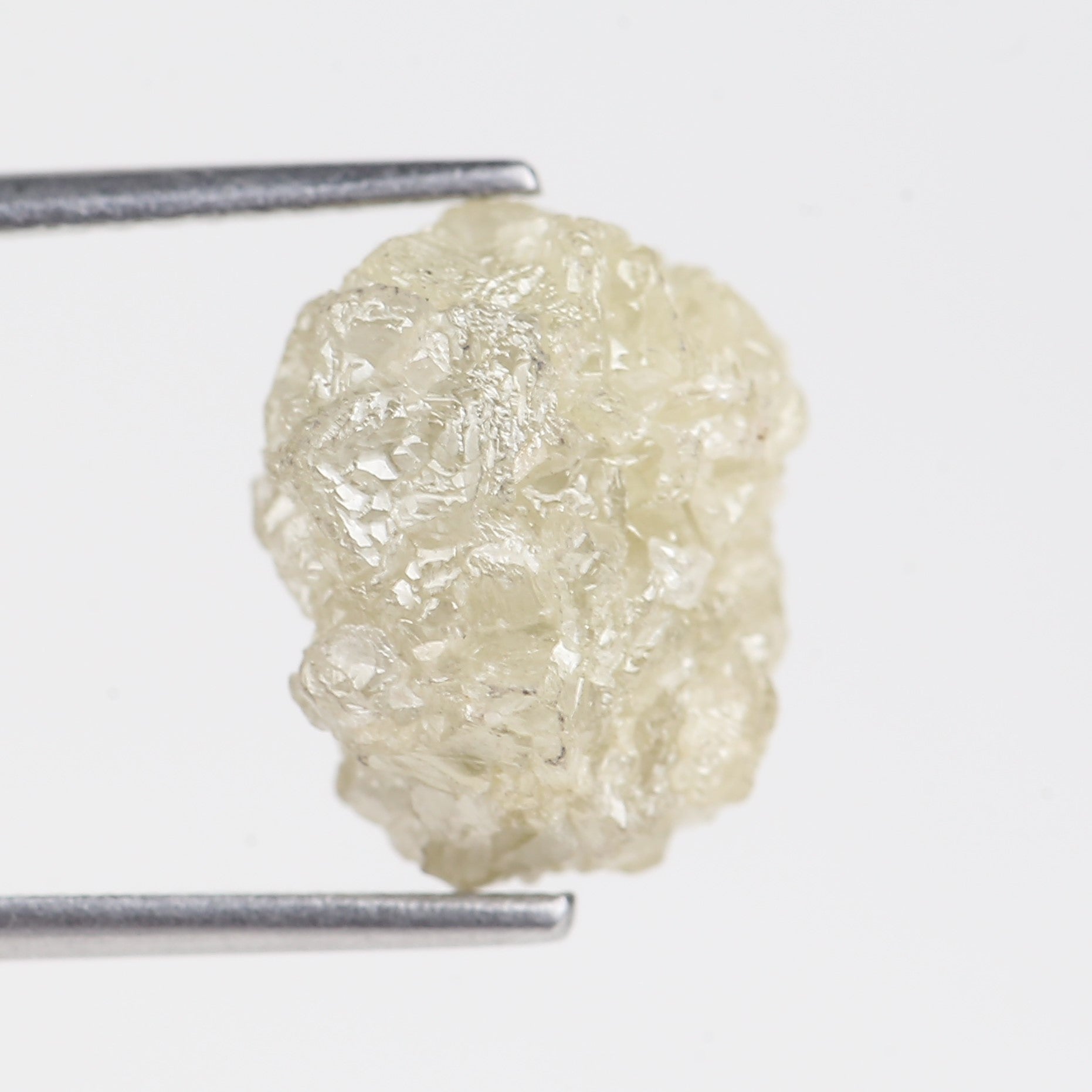 7.24 Carat Natural Snow Rough Uncut Raw Diamond 12.05 MM