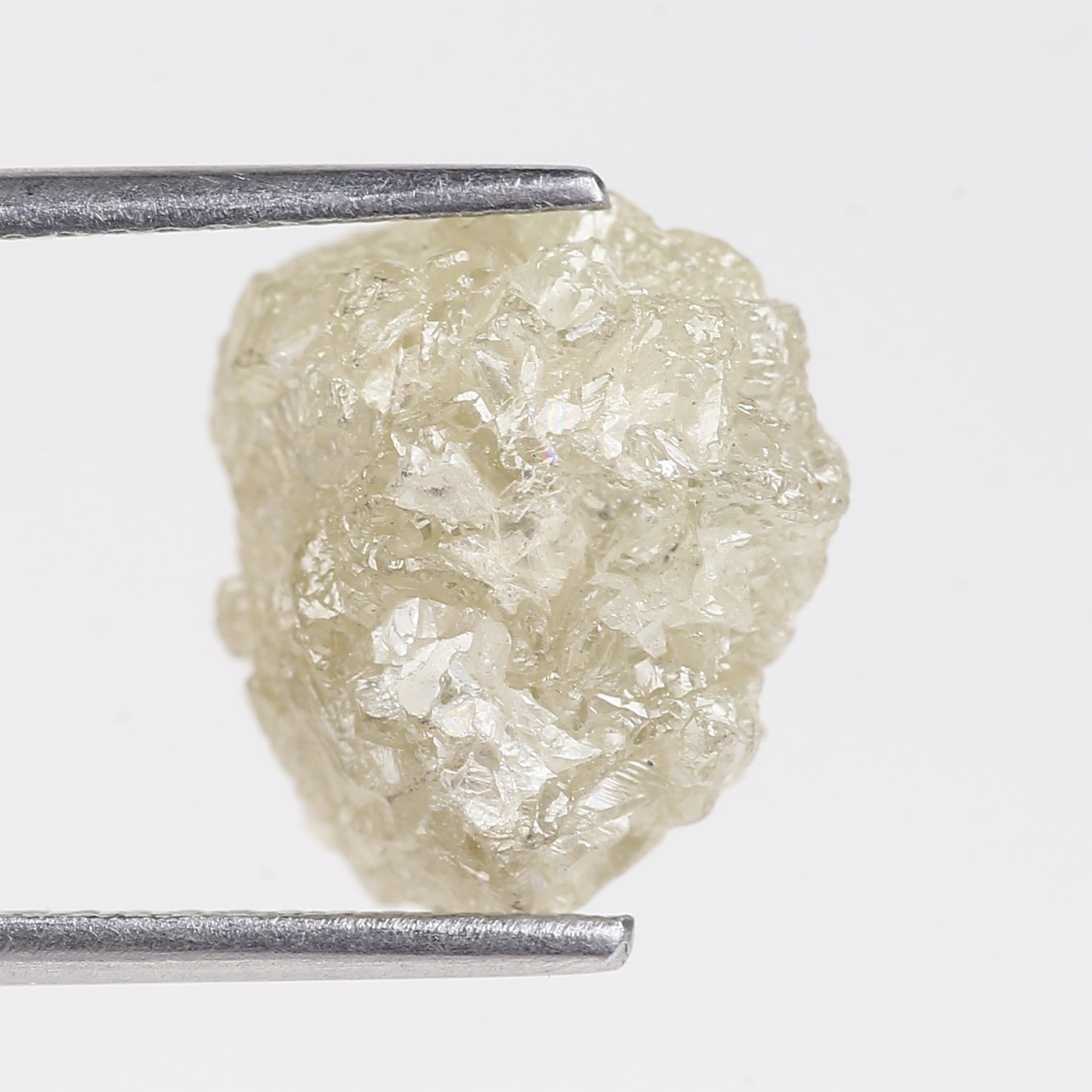 7.24 Carat Natural Snow Rough Uncut Raw Diamond 12.05 MM