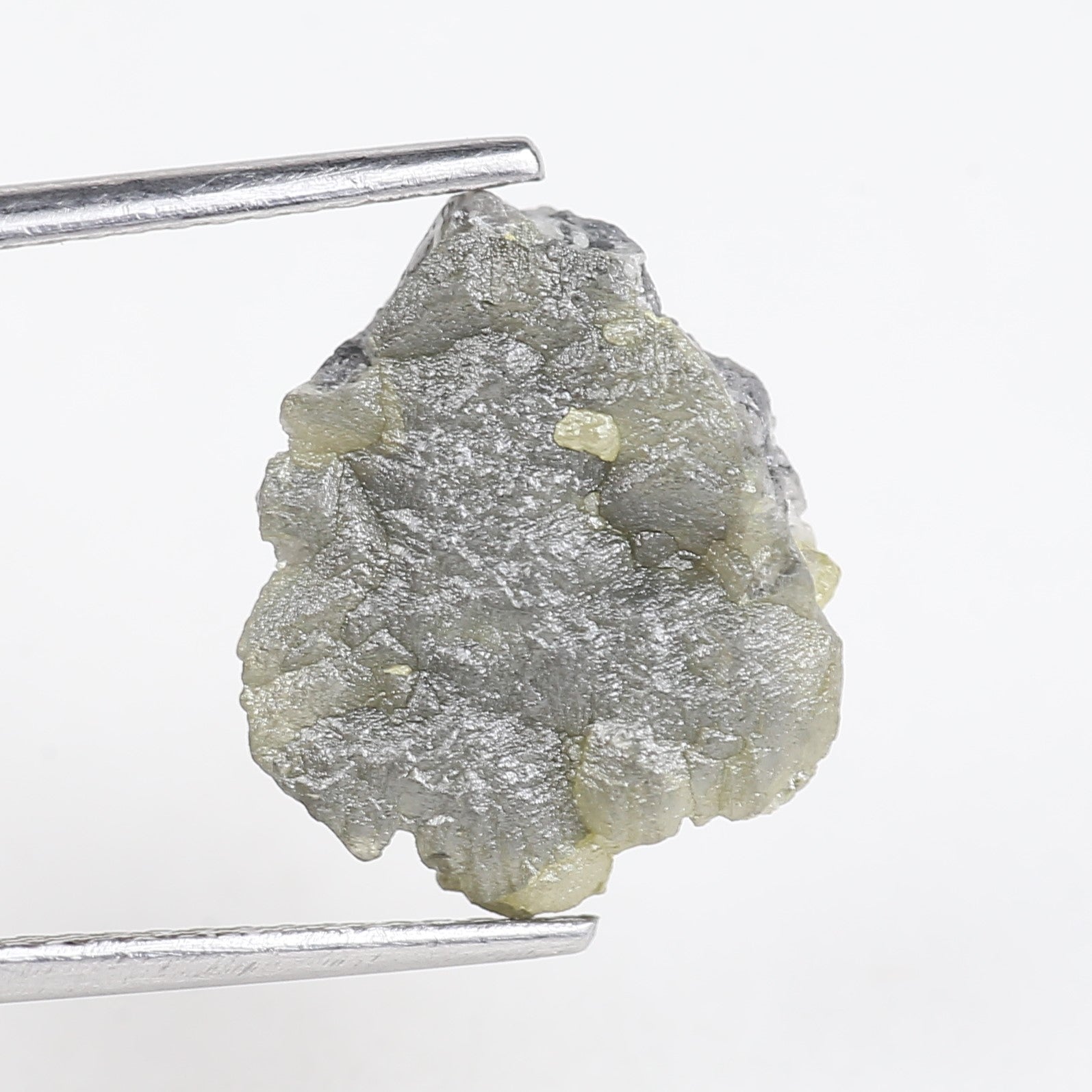 5 Carat Natural Rough Grey Yellow Diamond 13.56 MM