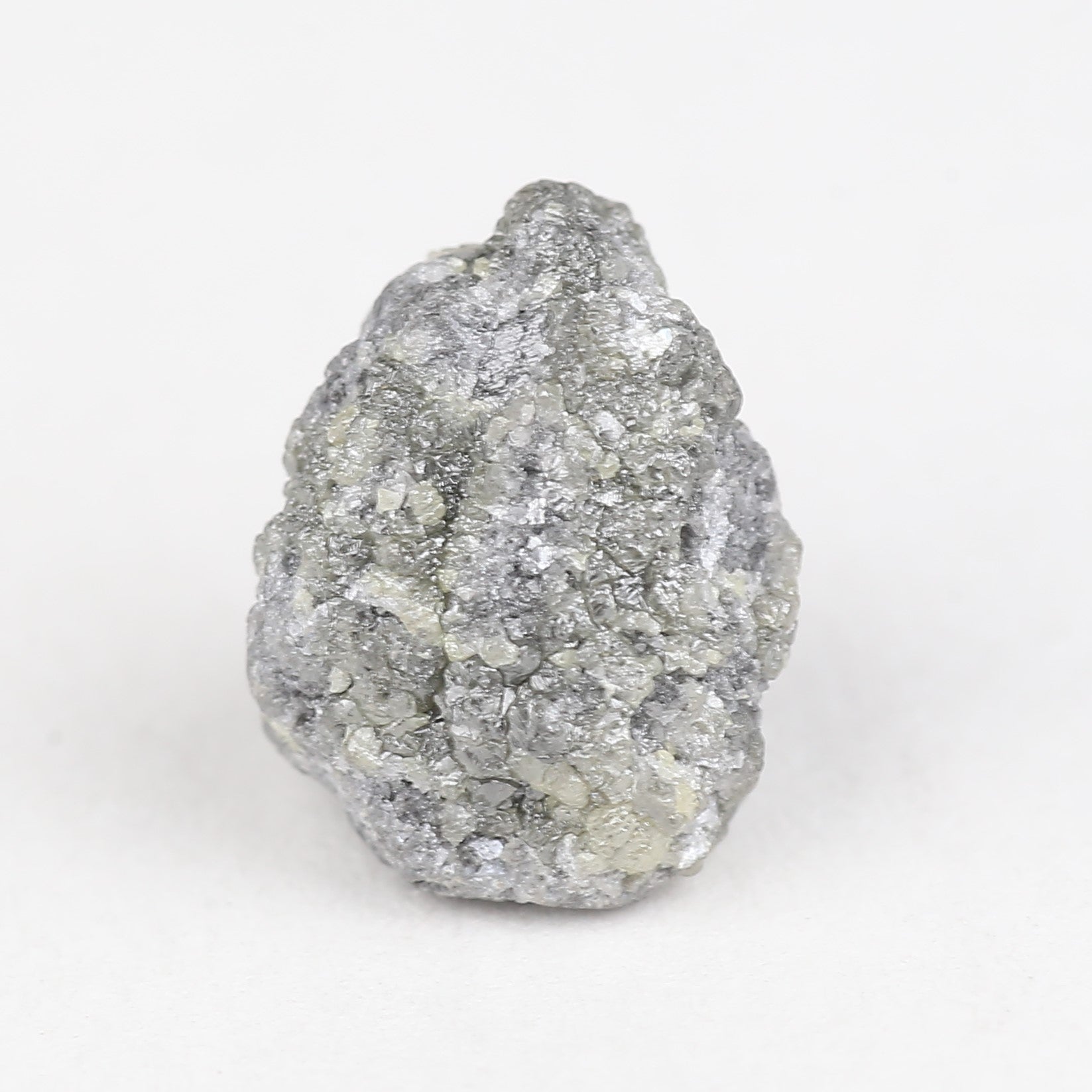 6.62 Carat Natural Rough Raw Gray Diamond 12.80 MM