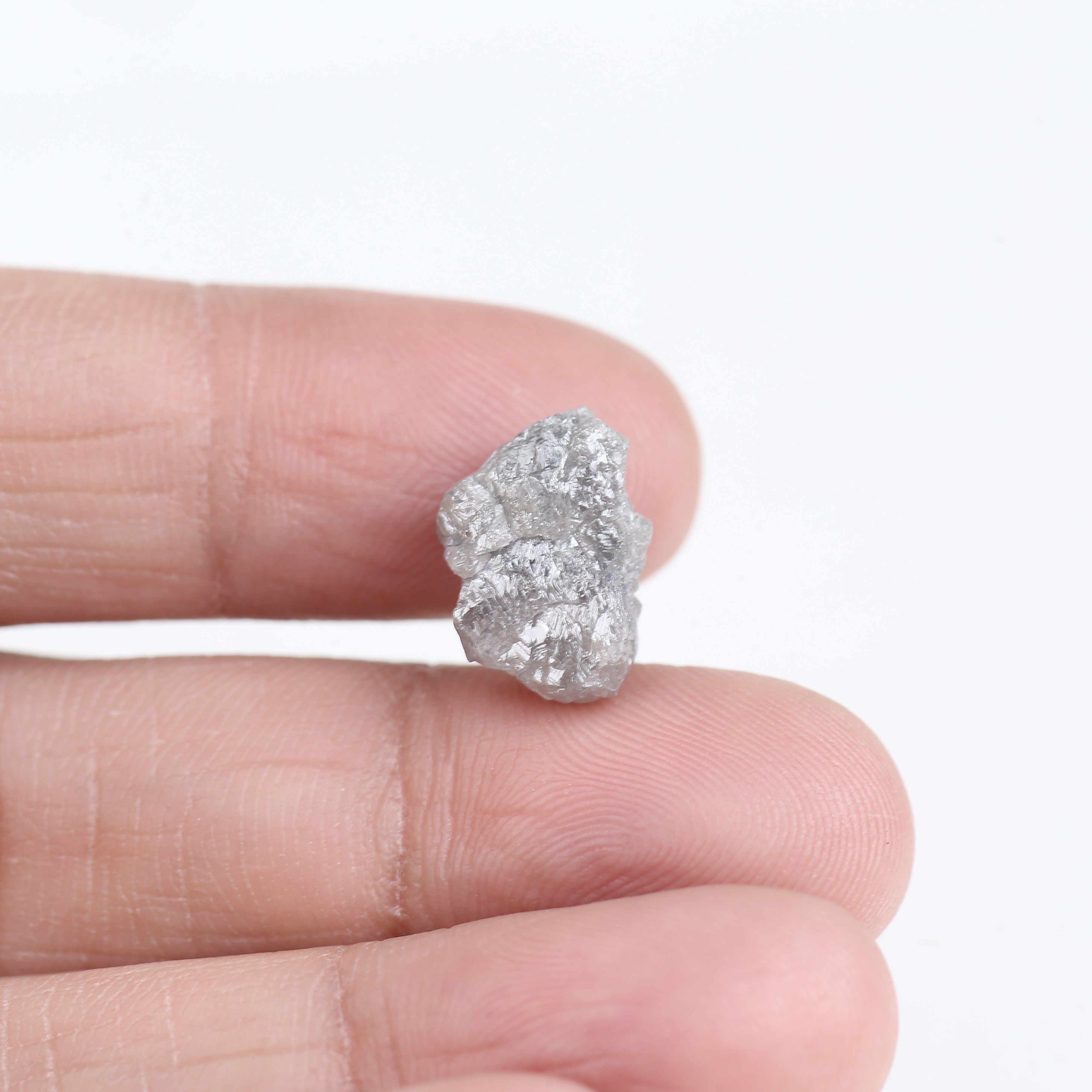 5.75 Carat Natural Rough Raw Crystal Diamond 12.51 MM