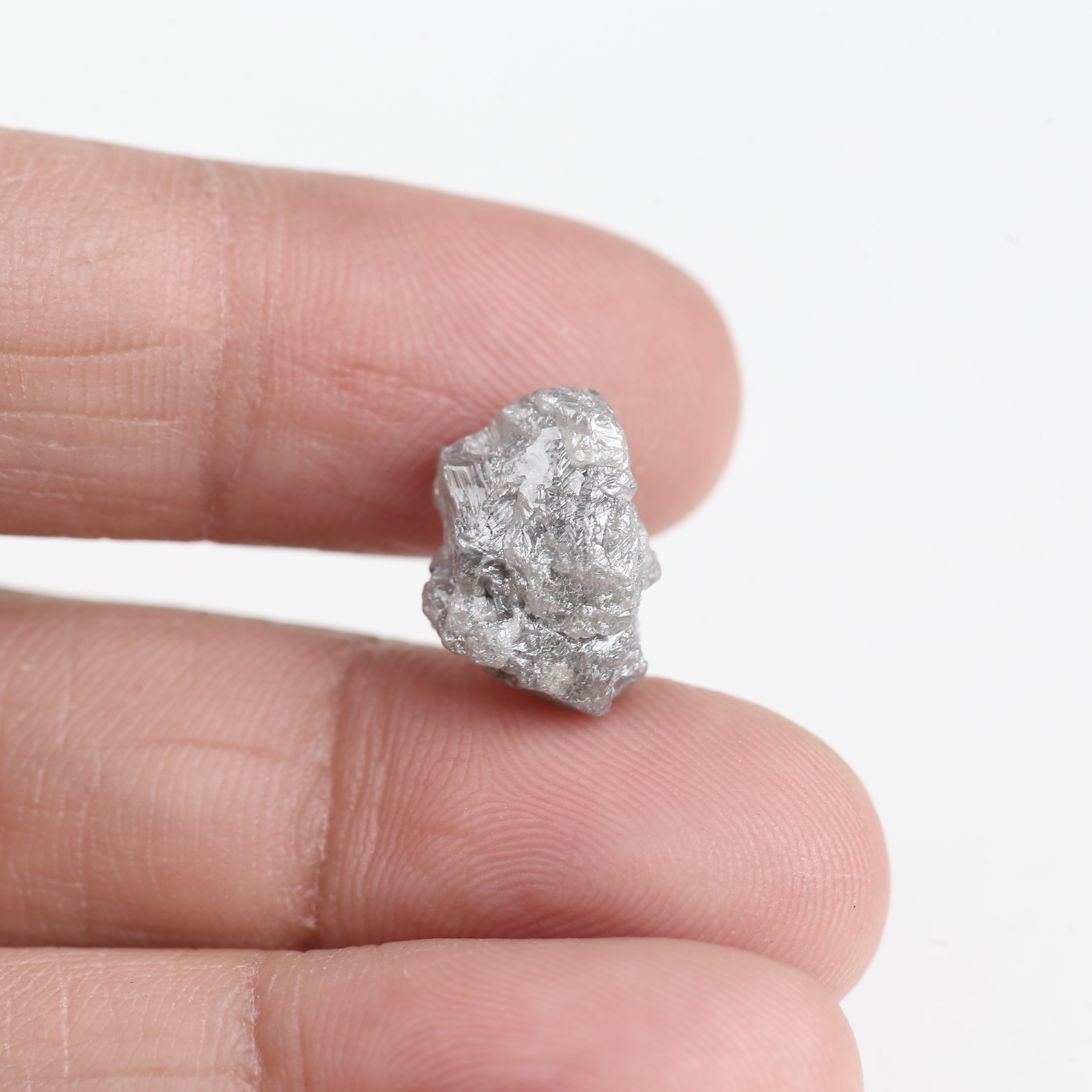 5.75 Carat Natural Rough Raw Crystal Diamond 12.51 MM