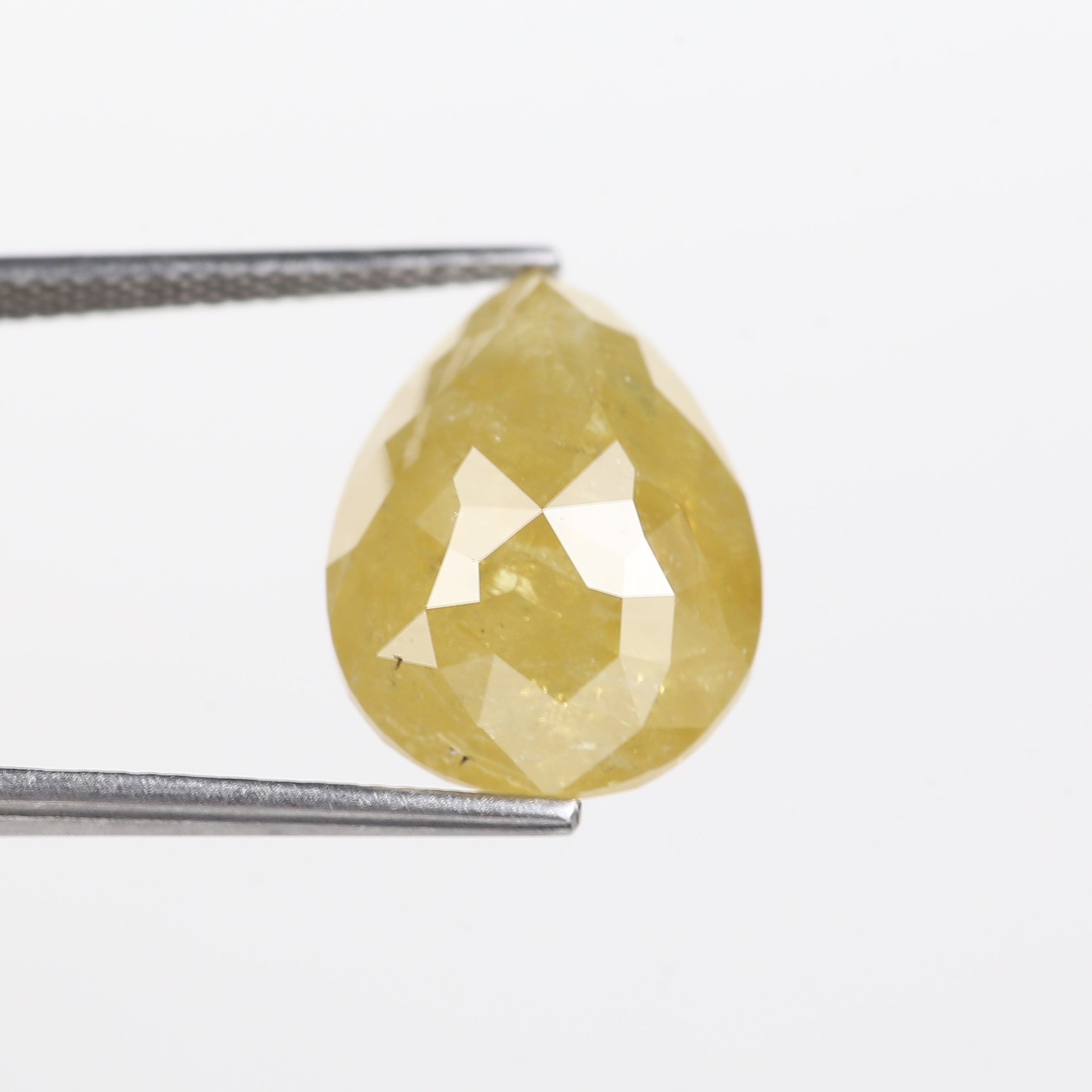 9 Carat Pear Diamond Natural Yellow For Engagement Ring