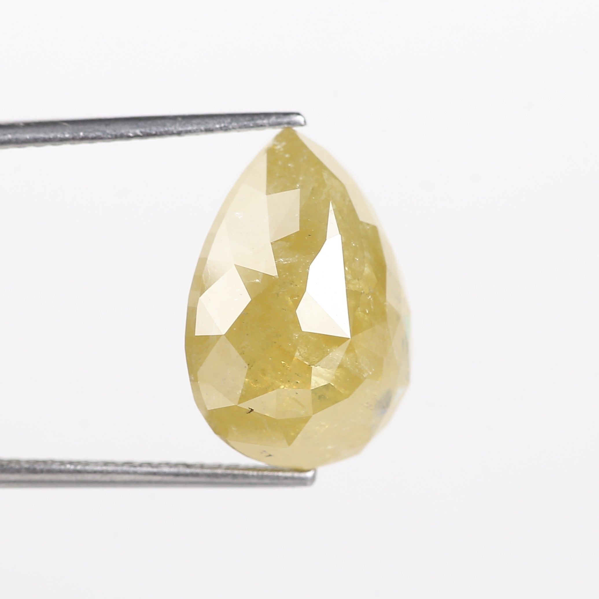 9 Carat Pear Diamond Natural Yellow For Engagement Ring
