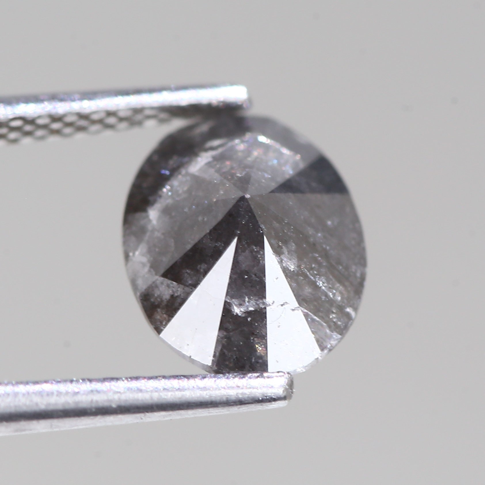 1.53 Carat Natural Oval Cut Loose Black Diamond 8.74 MM