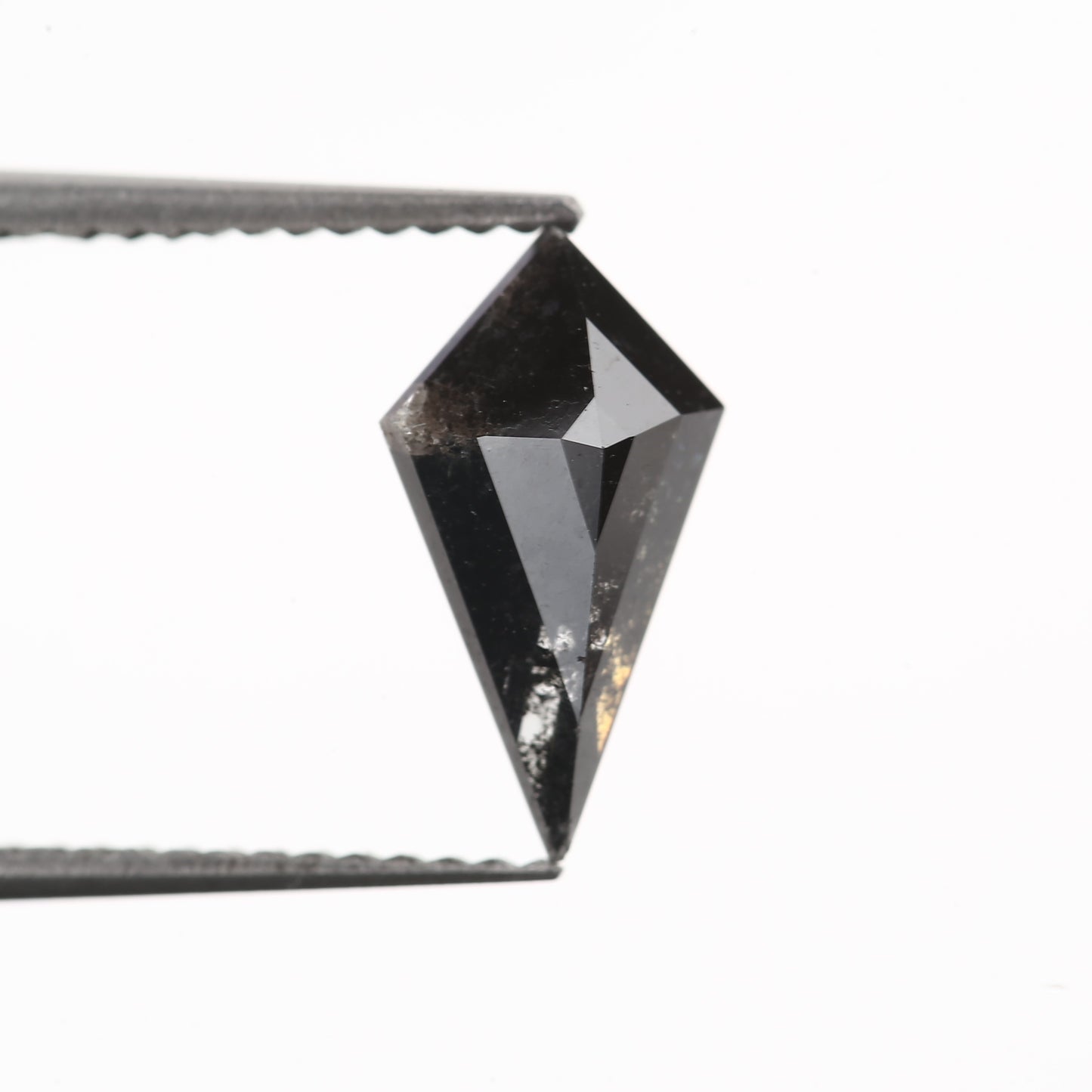 1.32 Carat 11.10 X 6.12 X 3.70 MM Kite Cut Fancy Black Salt and Pepper Diamond For Engagement Ring - Blackdiamond