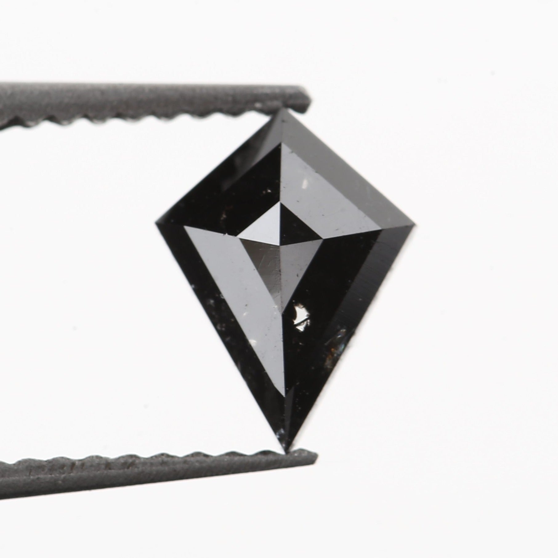 kite cut salt pepper diamond fancy black