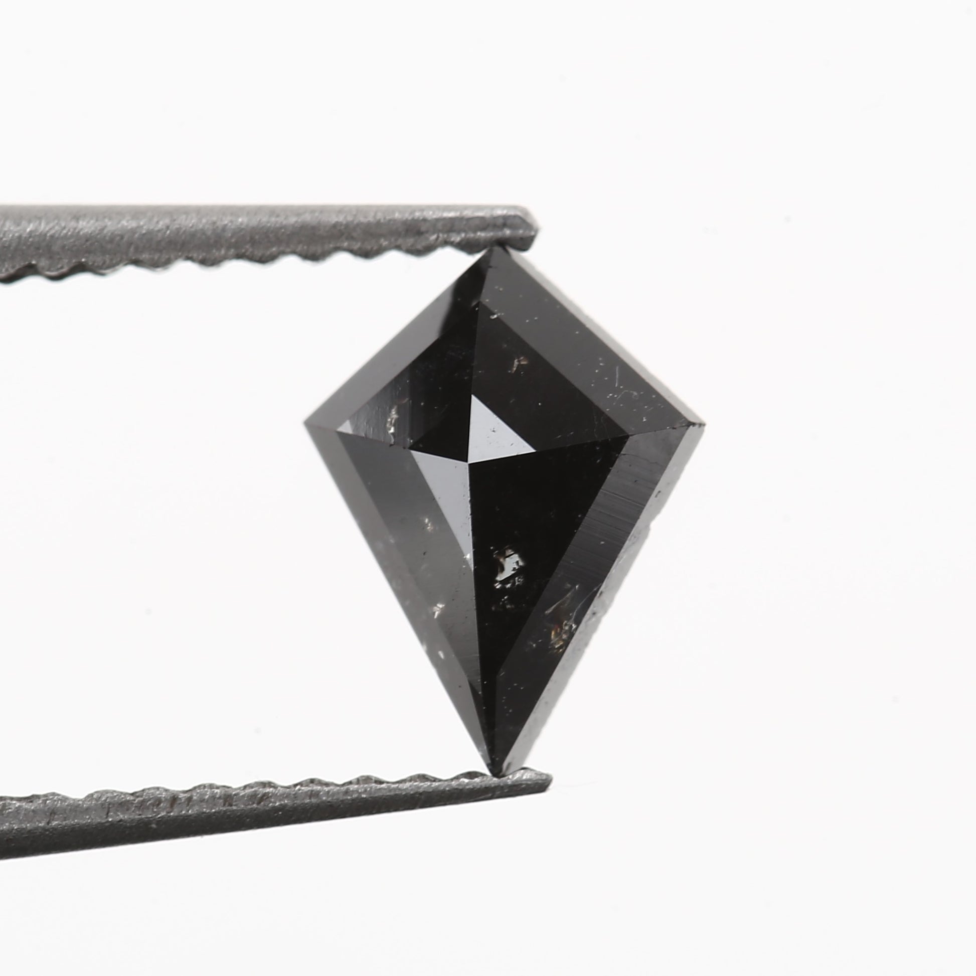 0.76 Carat 8.17 X 6.14 X 2.32 MM Kite Cut Fancy Black Salt and Pepper Diamond - Blackdiamond