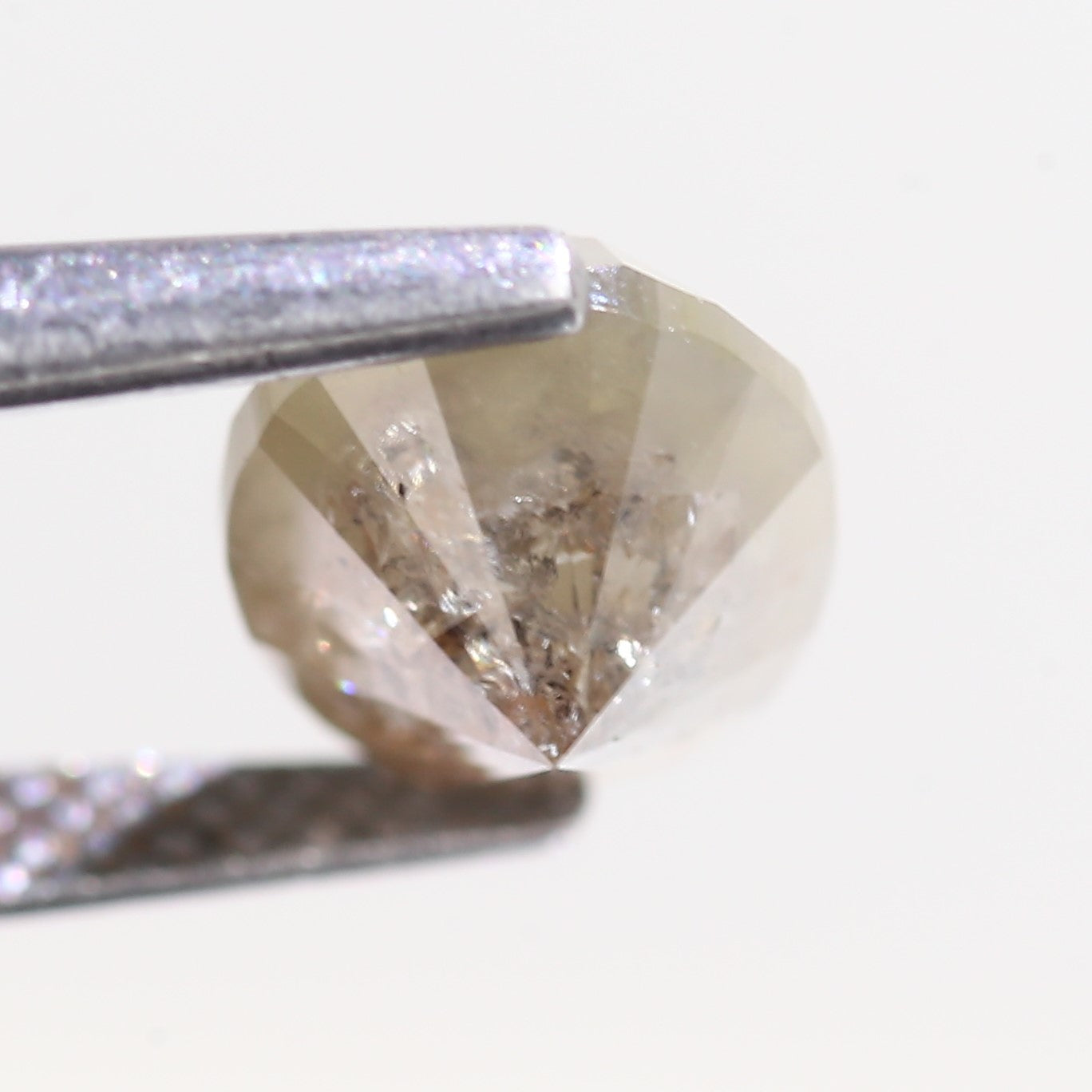 2.10 Carat Natural Oval Cut Light Brown Diamond 8.24 MM