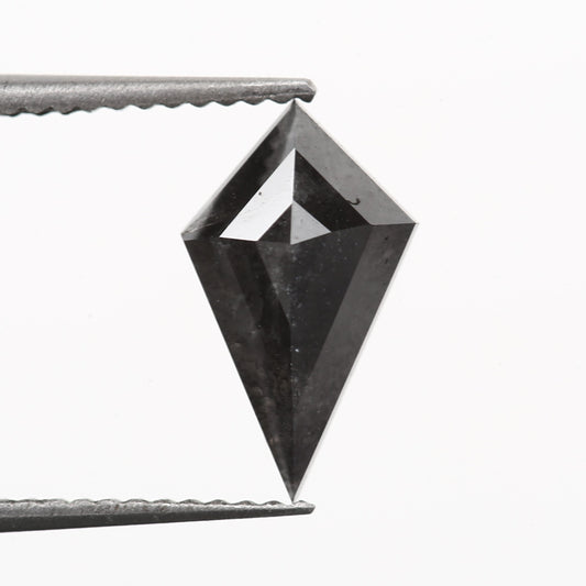 kite cut black salt and pepper diamond