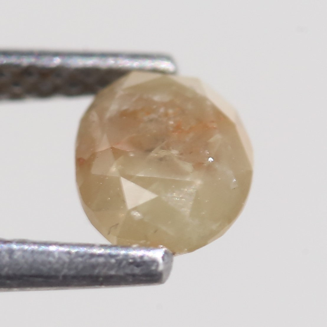 0.92 Carat Natural Oval Cut Brown Yellow Diamond 6.86 MM
