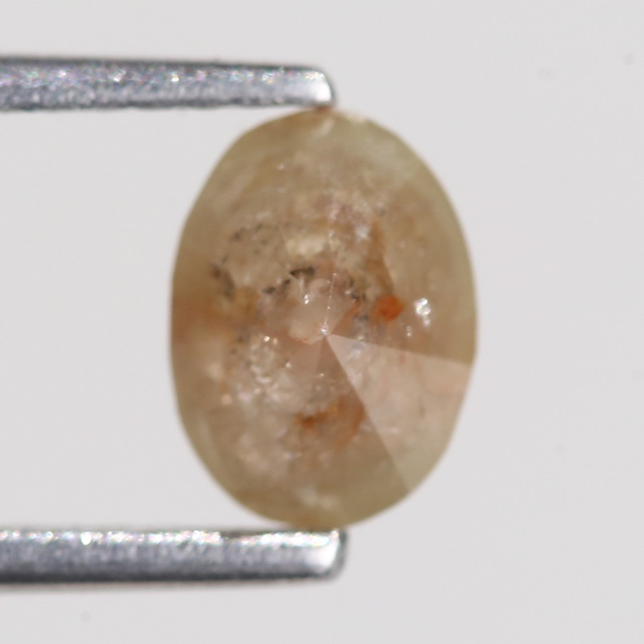 0.92 Carat Natural Oval Cut Brown Yellow Diamond 6.86 MM