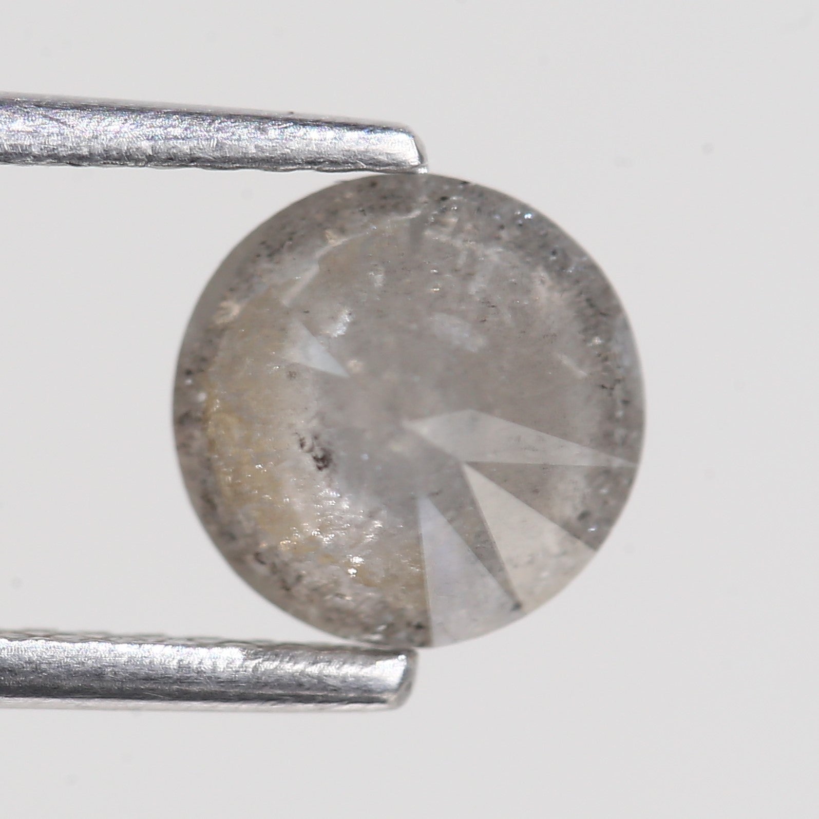 1.59 Carat Natural Round Cut Salt And Pepper Diamond 6.77 MM