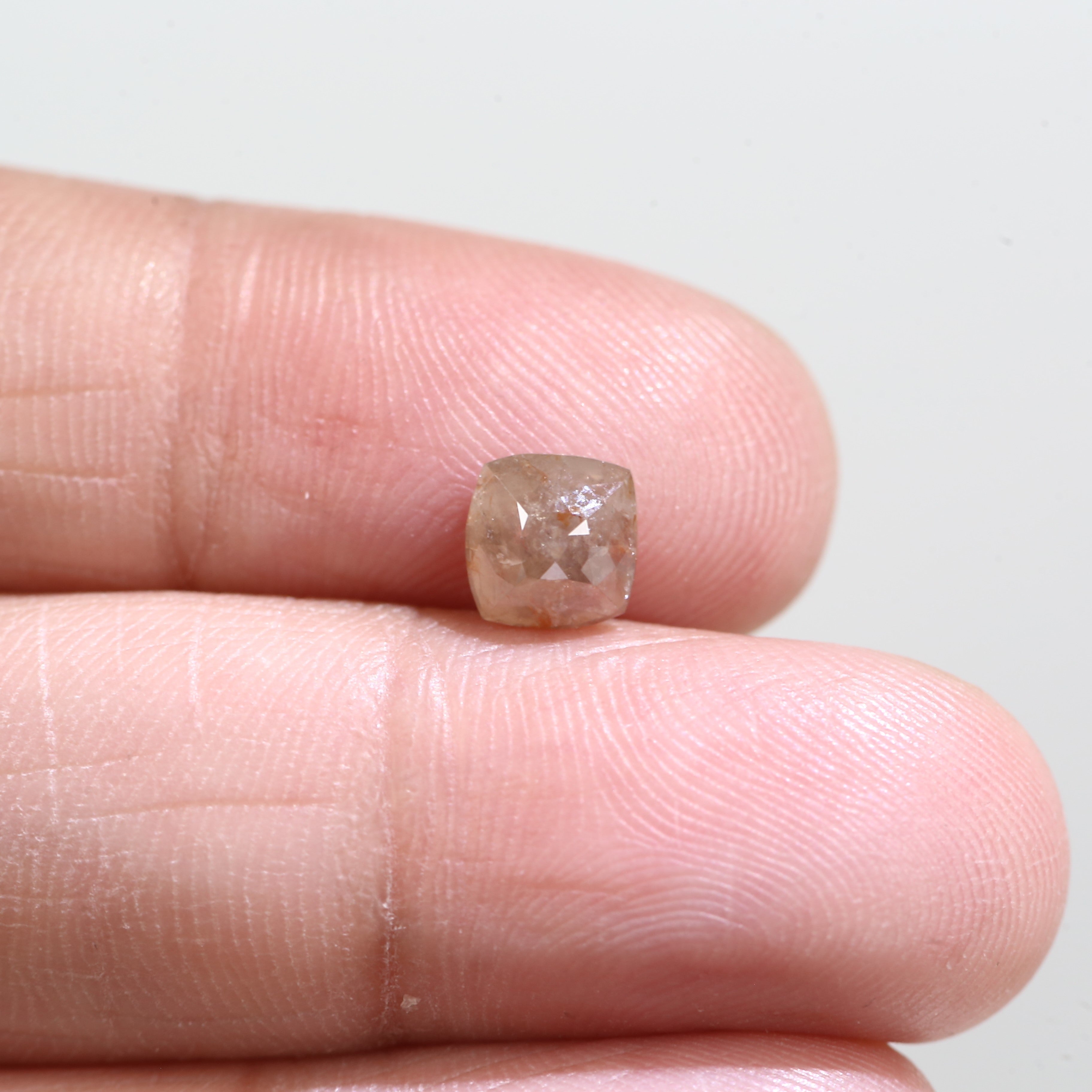 0.89 Carat Natural Cushion Cut Hue Pink Diamond 6.07 MM