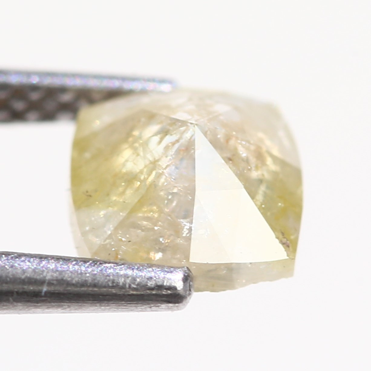 1 Carat Natural Cushion Rose cut Celestial Salt And Pepper Diamond 5.80 MM