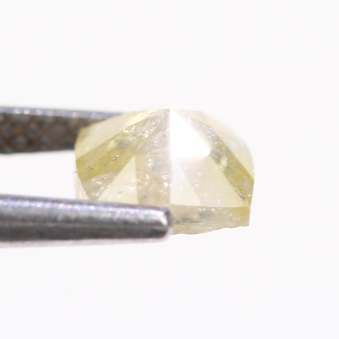 1 Carat Natural Cushion Rose cut Celestial Salt And Pepper Diamond 5.80 MM