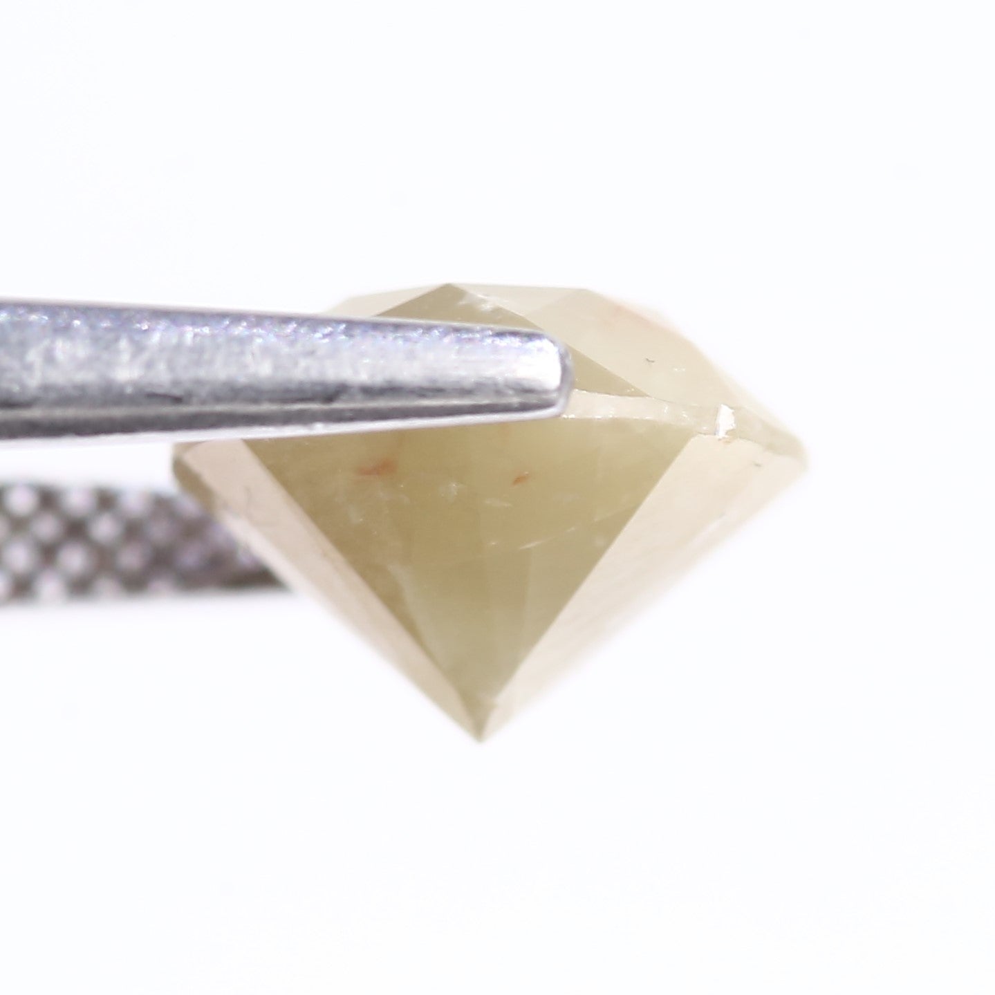 3.20 Carat Natural Round Cut Yellow Grey Salt And Pepper Diamond 9.04 MM