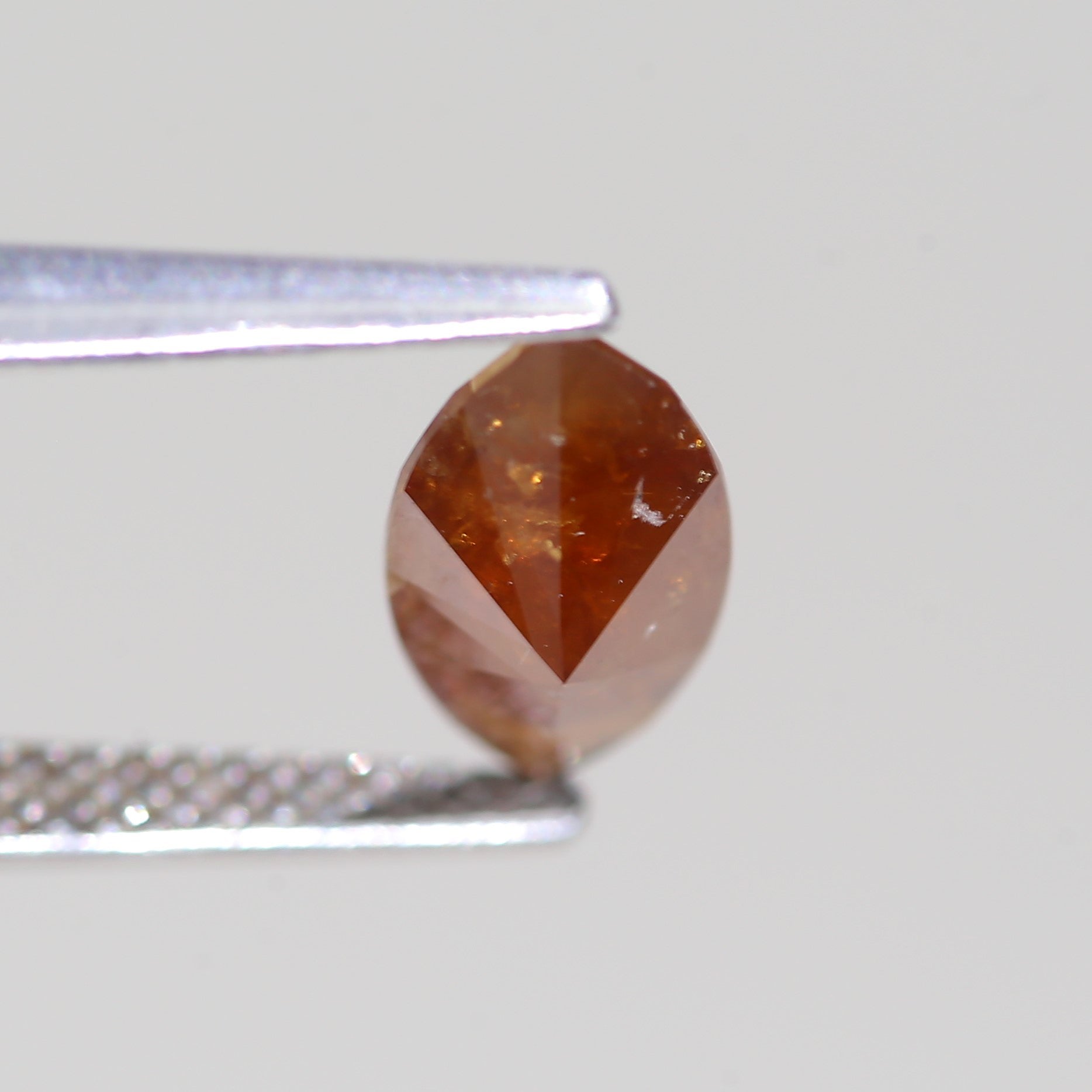1.32 Carat Natural Marquise Cut Orange Salt And Pepper Diamond 11.07 MM
