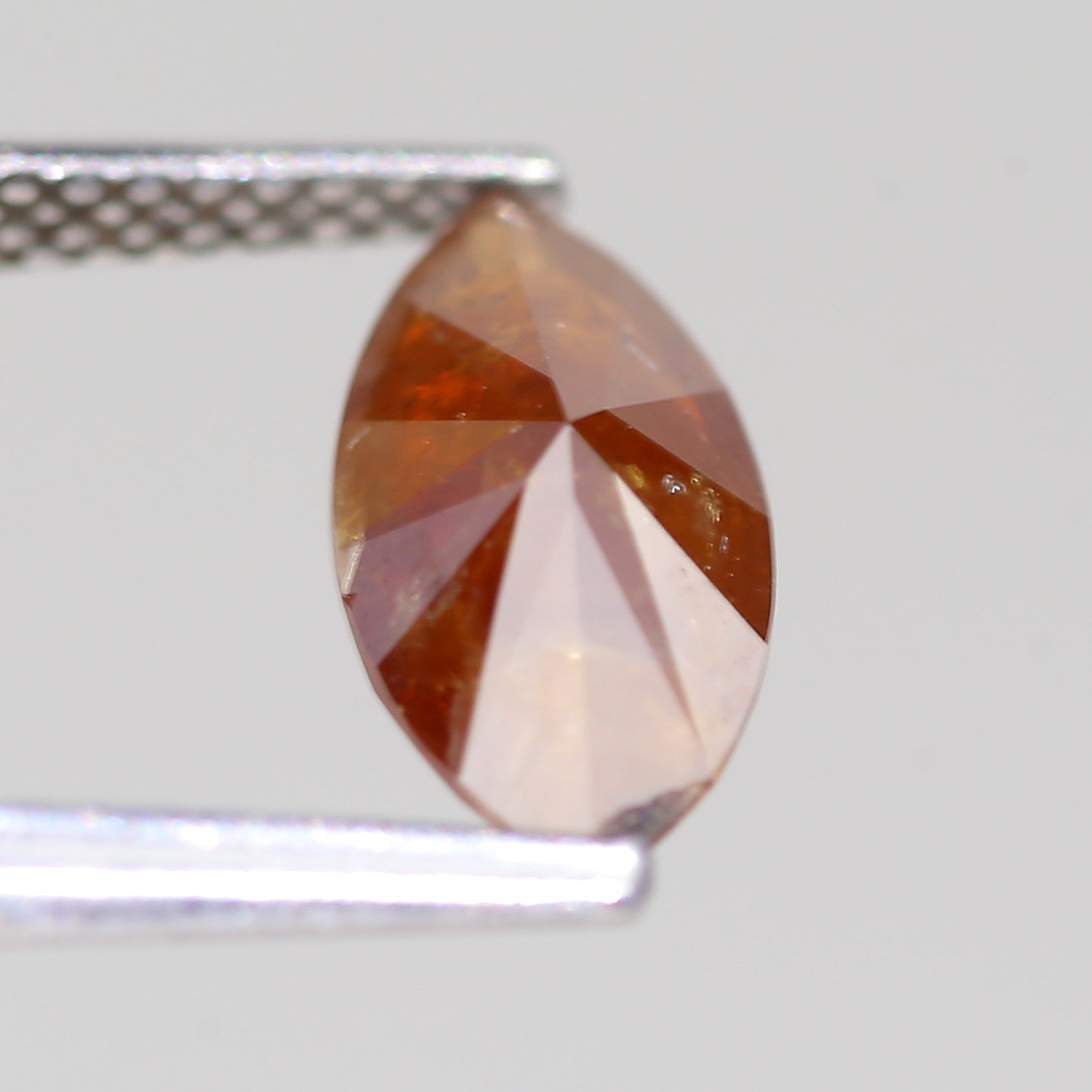 1.32 Carat Natural Marquise Cut Orange Salt And Pepper Diamond 11.07 MM