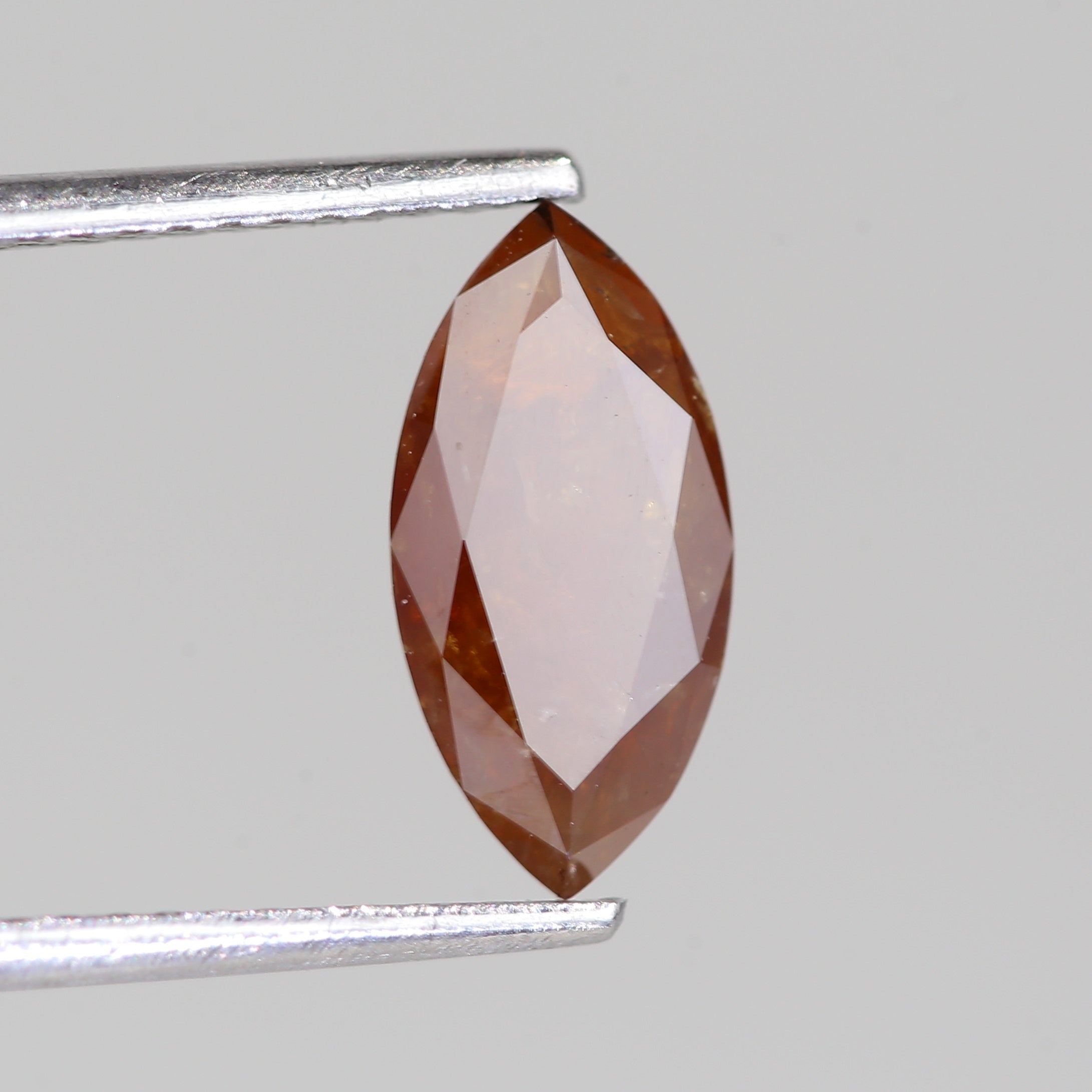 1.32 Carat Natural Marquise Cut Orange Salt And Pepper Diamond 11.07 MM