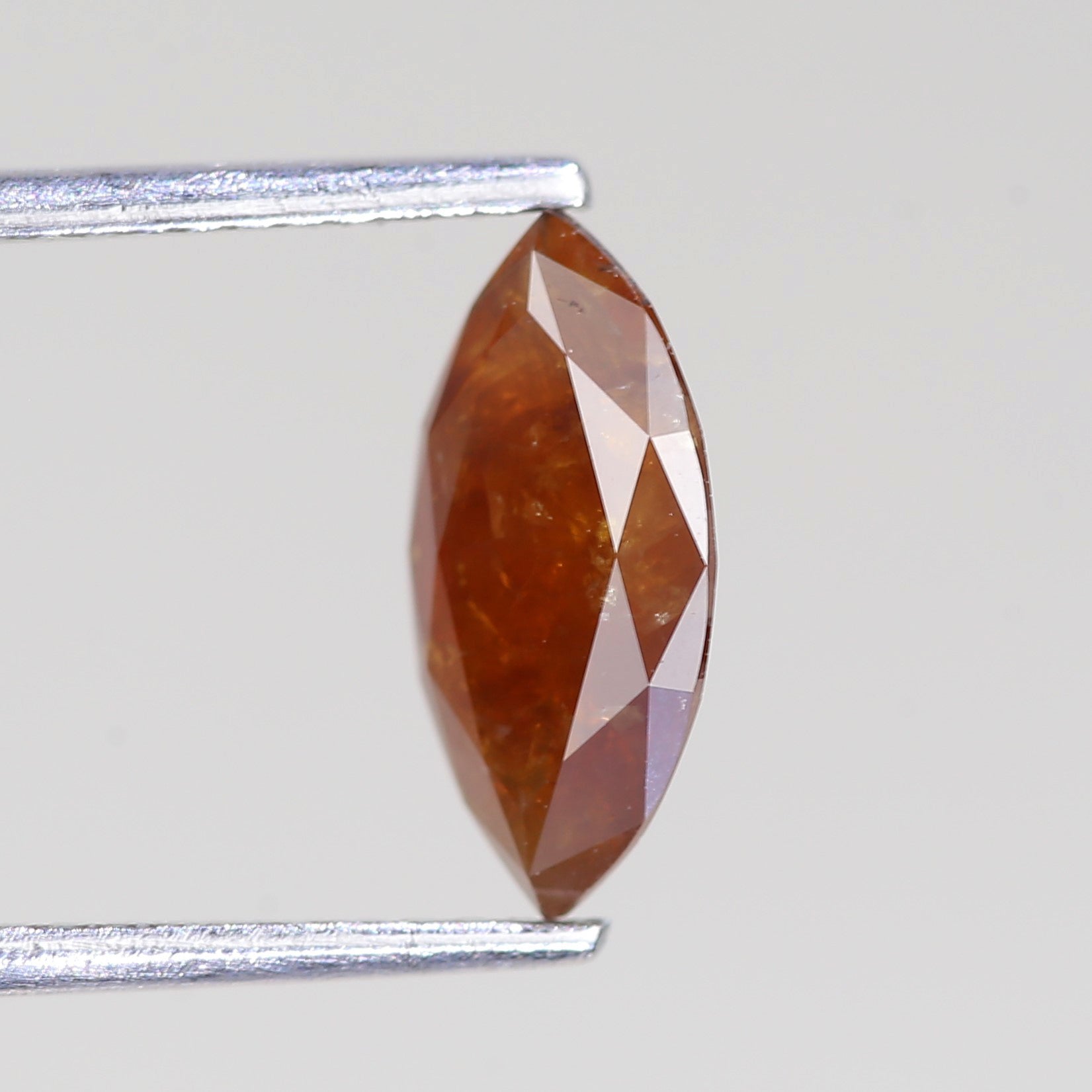 1.32 Carat Natural Marquise Cut Orange Salt And Pepper Diamond 11.07 MM