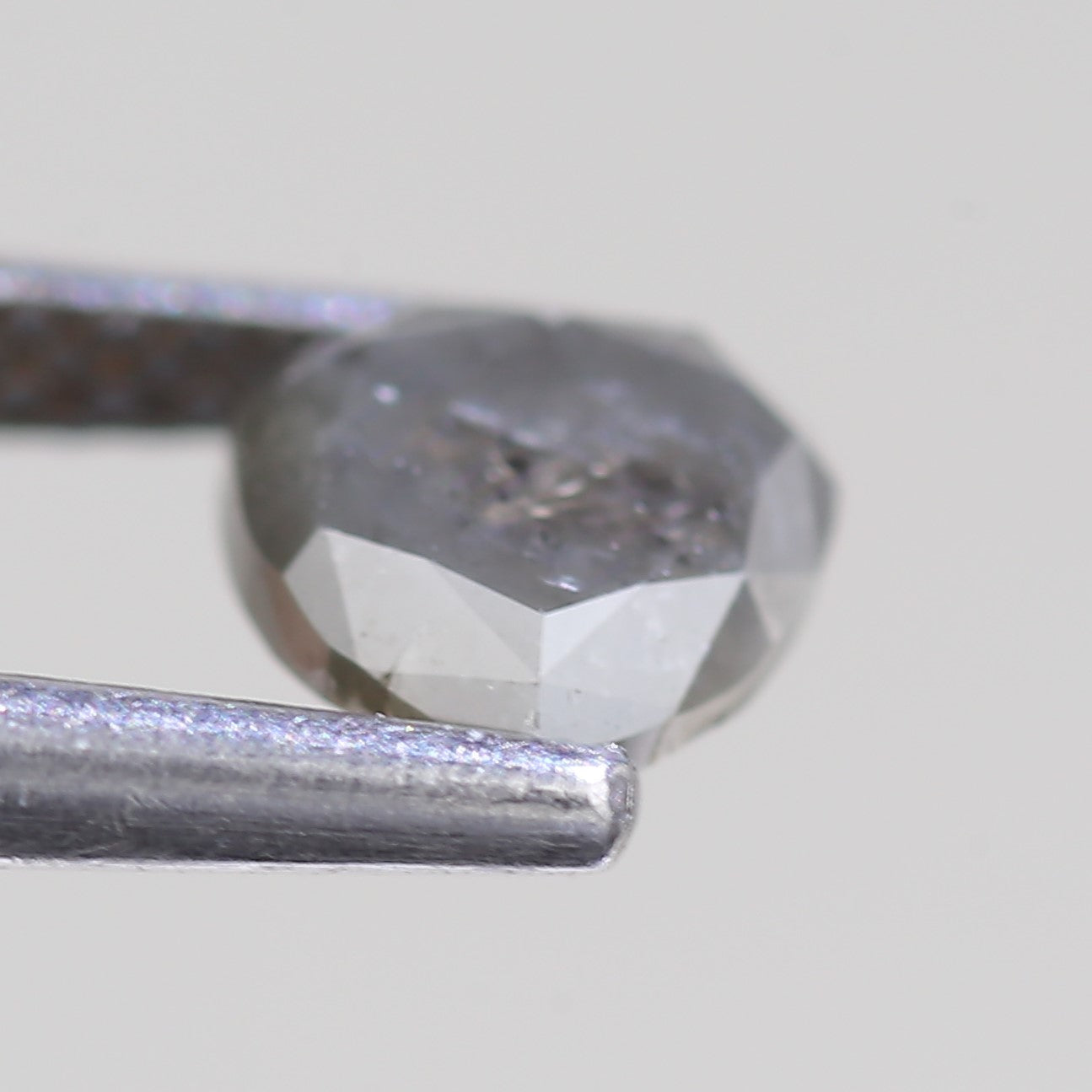 0.75 Carat Natural Salt And Pepper Heart Gray Diamond 5 MM