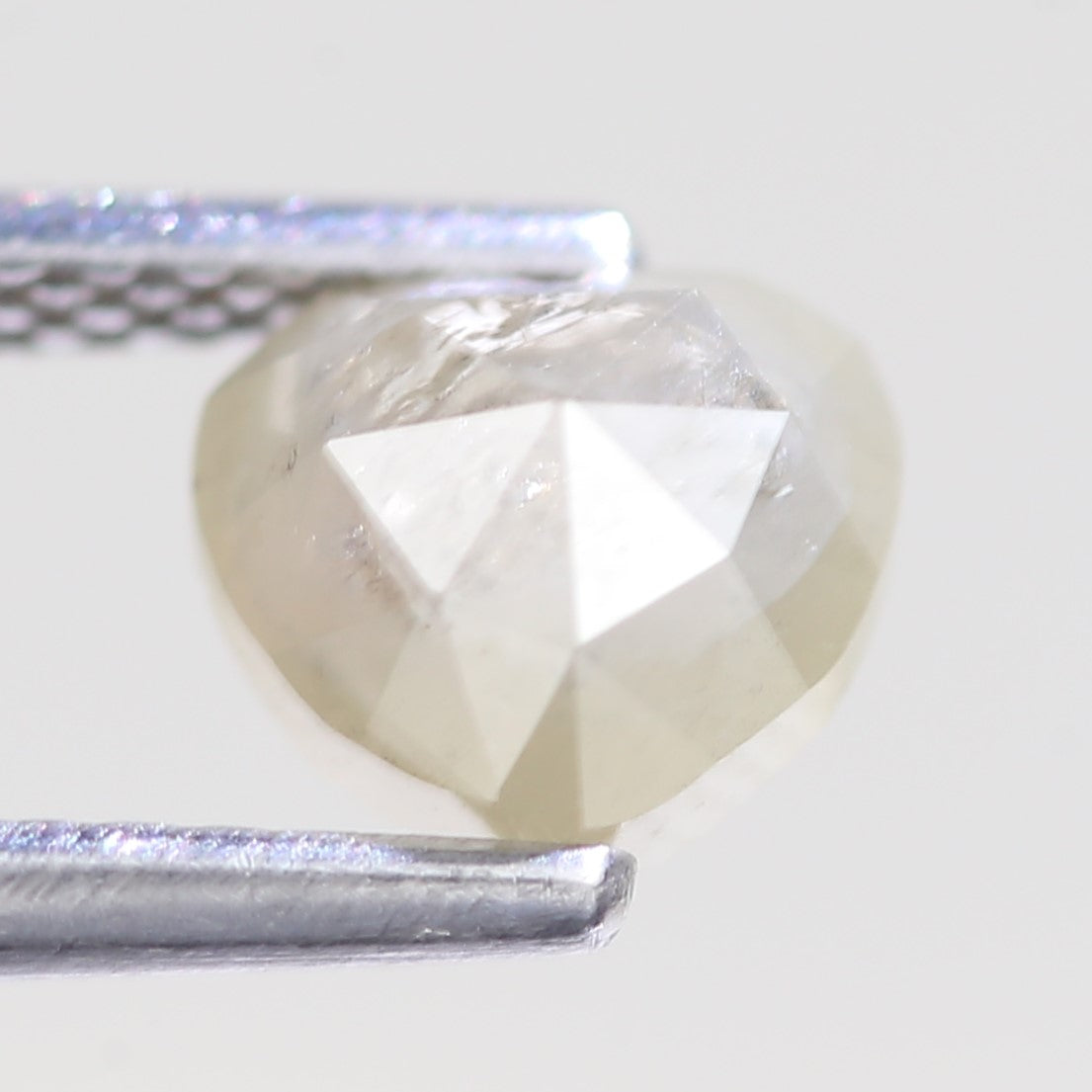 1 Carat Natural Heart Shaped Salt And Pepper Diamond 5 MM