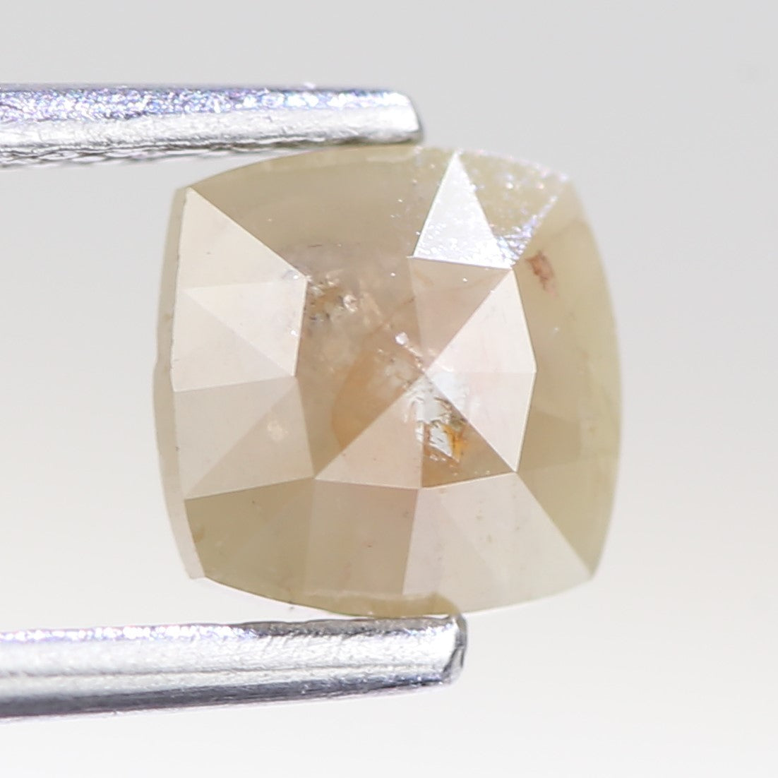 0.68 Carat Natural Cushion Cut Salt And Pepper Diamond 5.79 MM