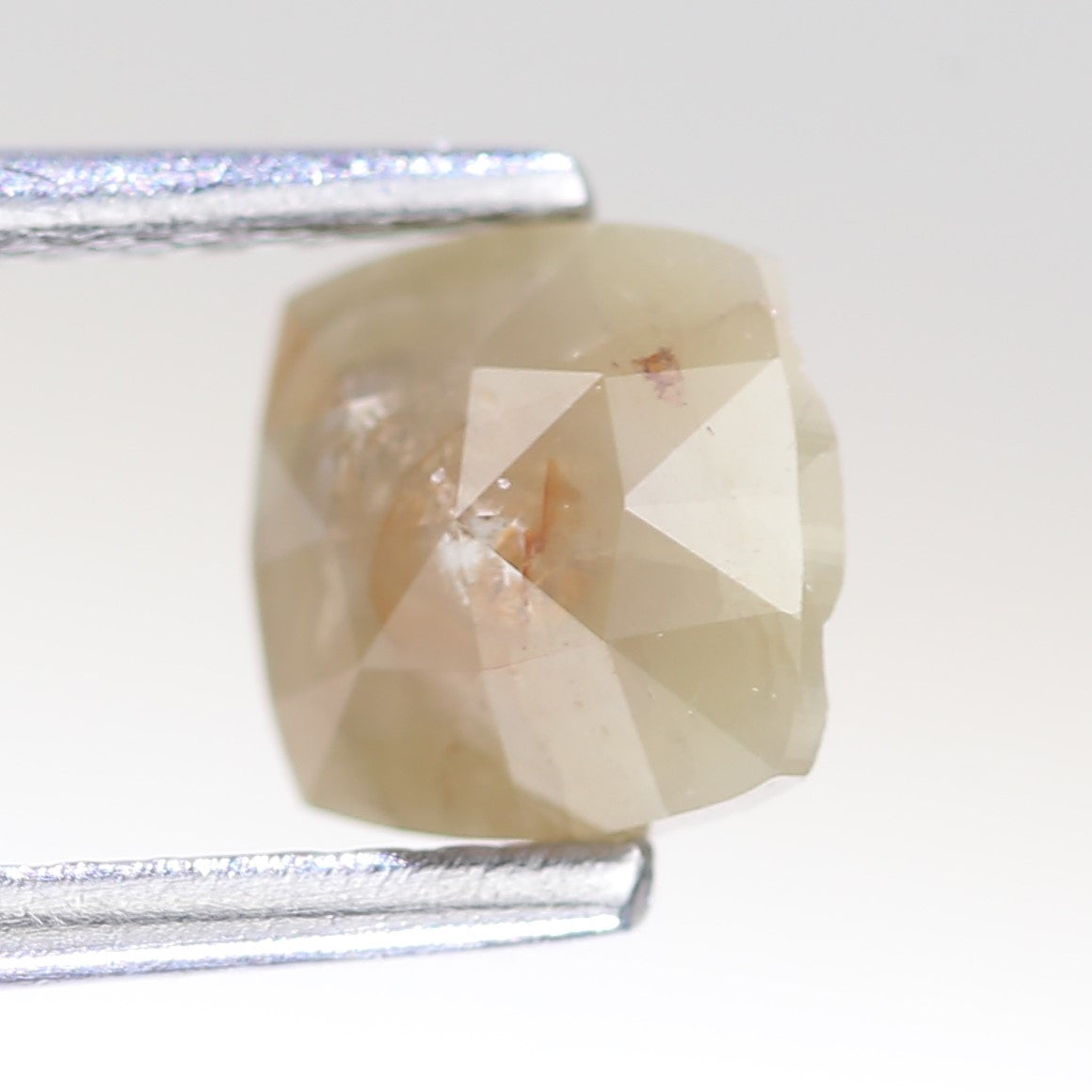 0.68 Carat Natural Cushion Cut Salt And Pepper Diamond 5.79 MM