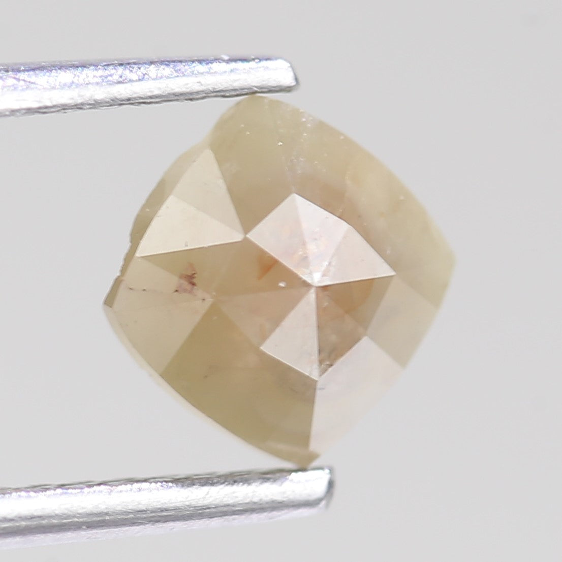 0.68 Carat Natural Cushion Cut Salt And Pepper Diamond 5.79 MM