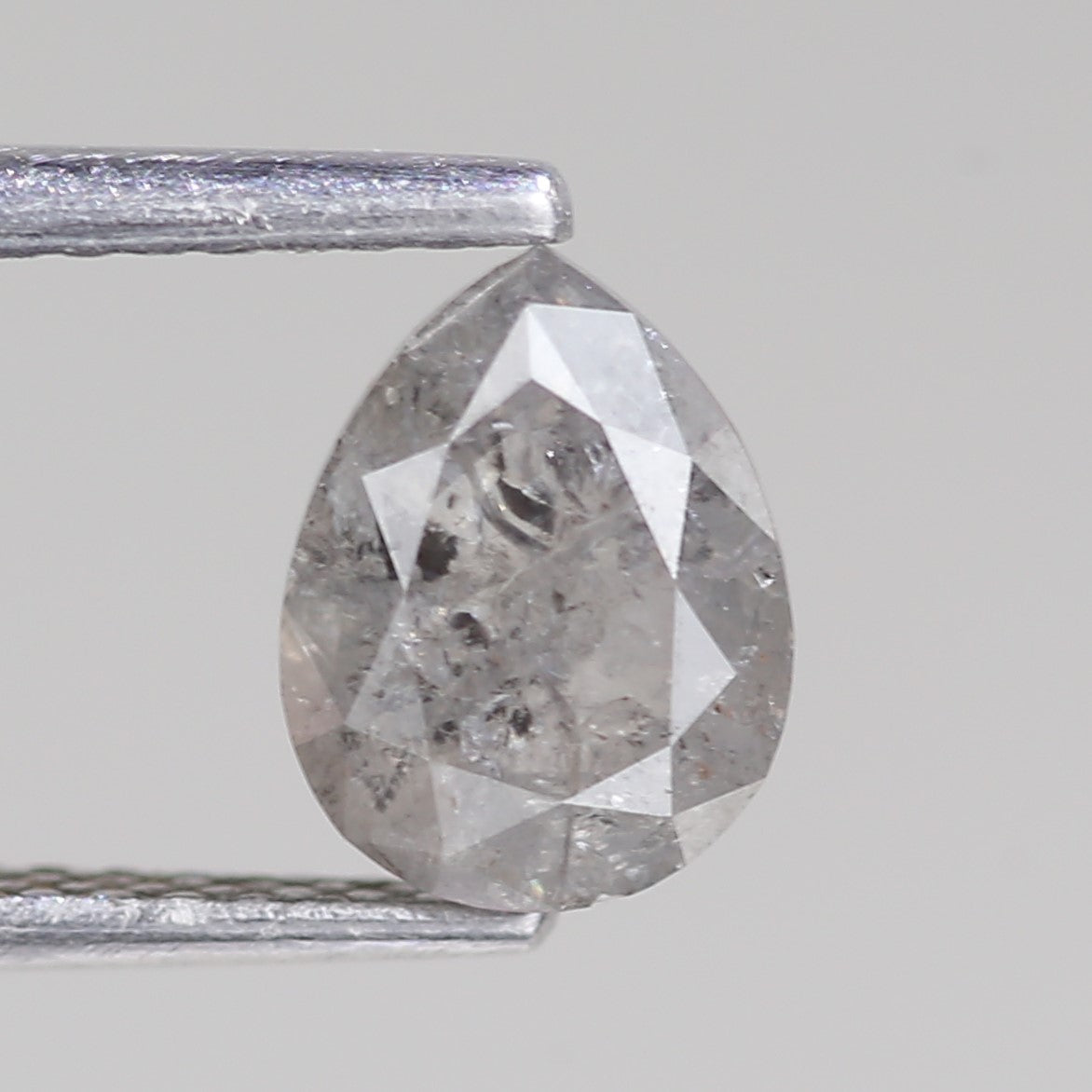 Design Salt and Pepper Pear Diamond Ring 1 Carat