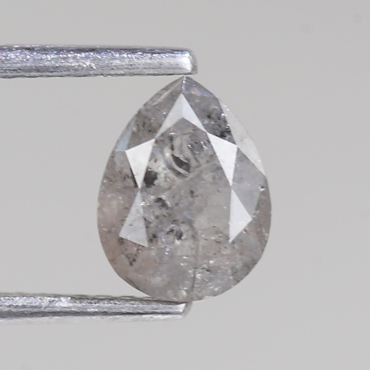 Design Salt and Pepper Pear Diamond Ring 1 Carat