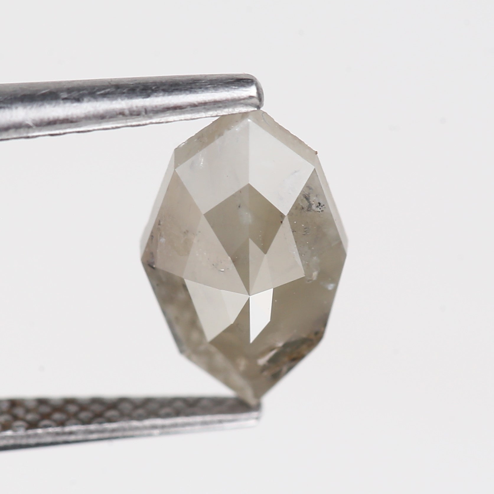 1.25 Carat Natural Gray Marquise Cut Salt And Pepper Diamond 10.20 MM