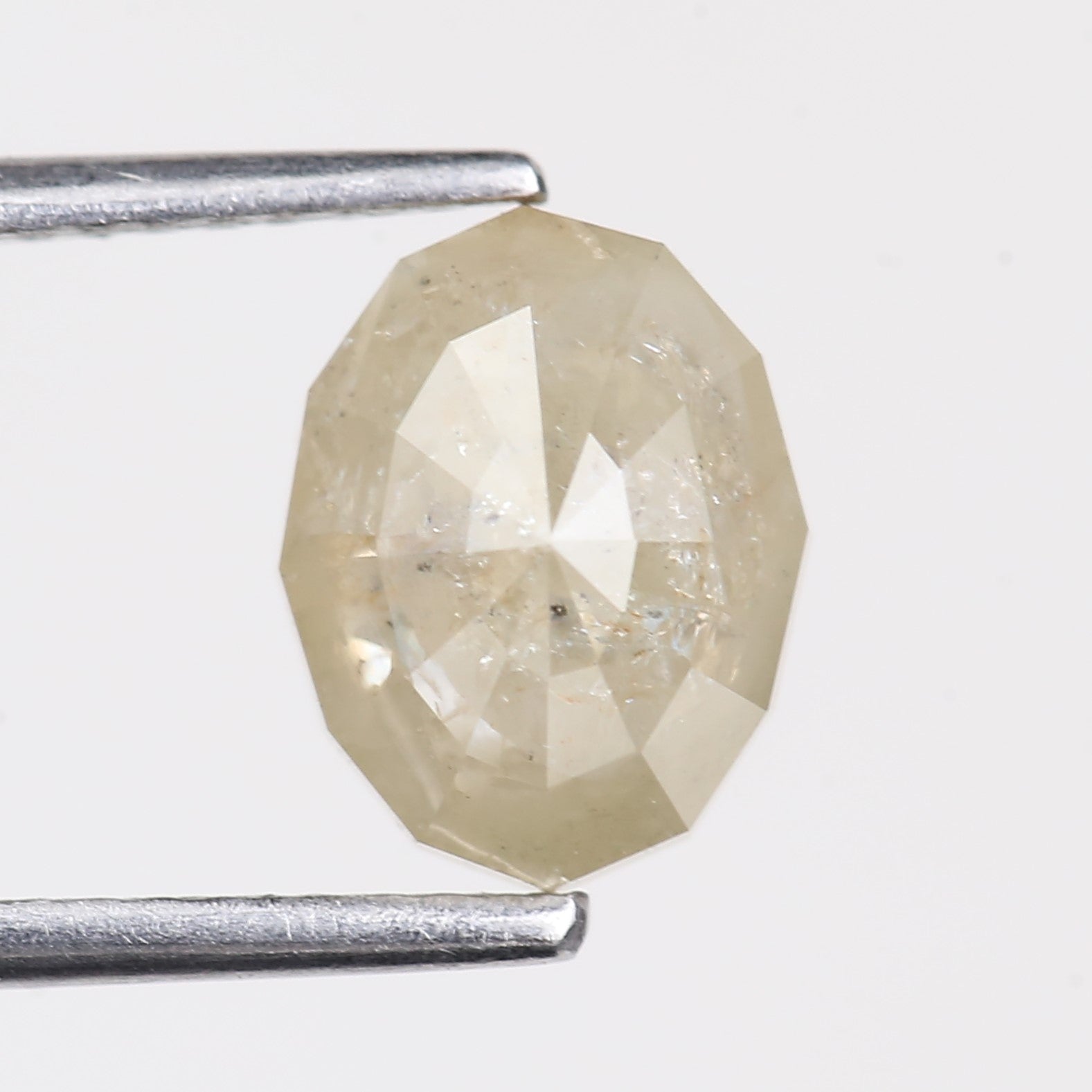 2.33 Carat Natural Gray Oval Cut Salt And Pepper Diamond 8.89 MM