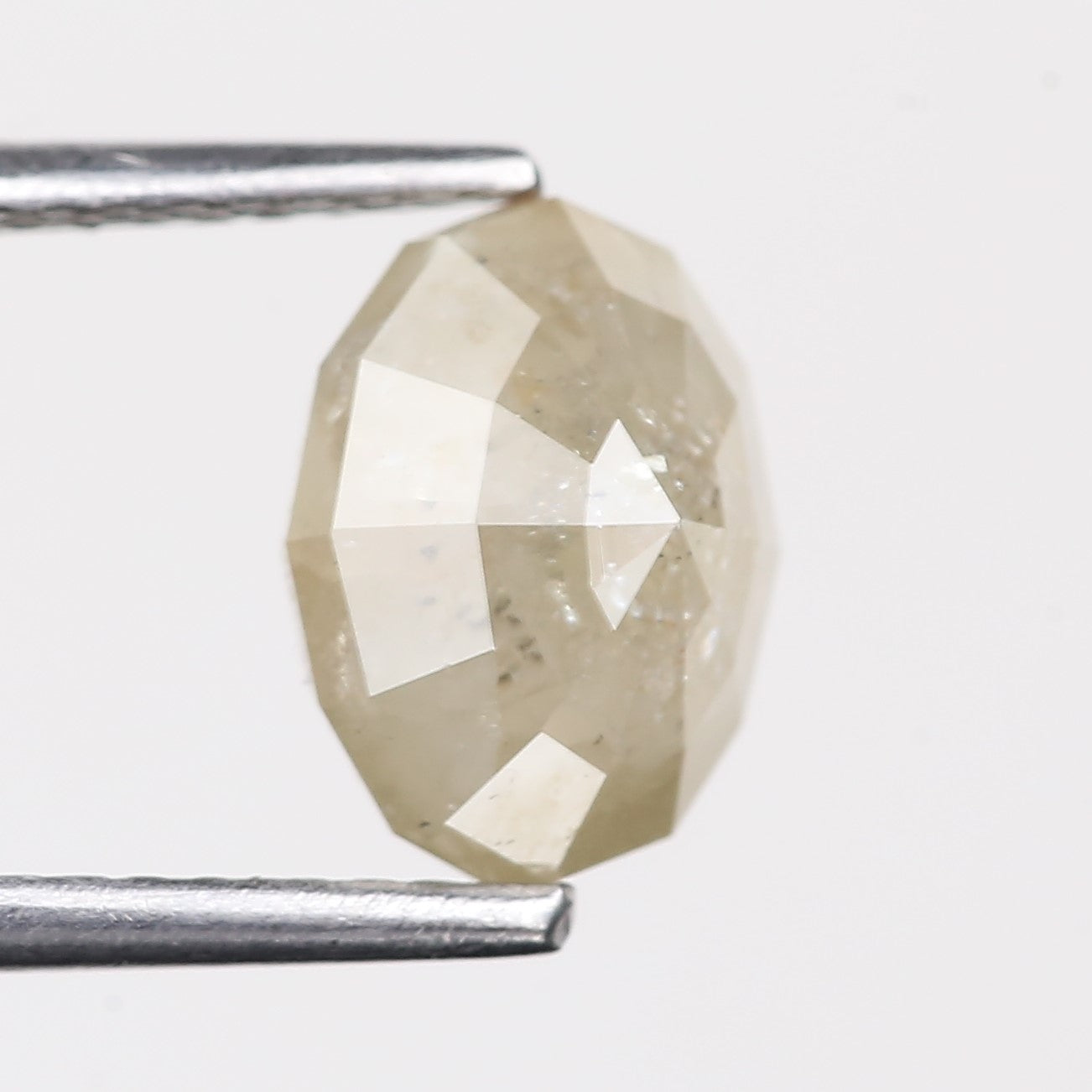 2.33 Carat Natural Gray Oval Cut Salt And Pepper Diamond 8.89 MM