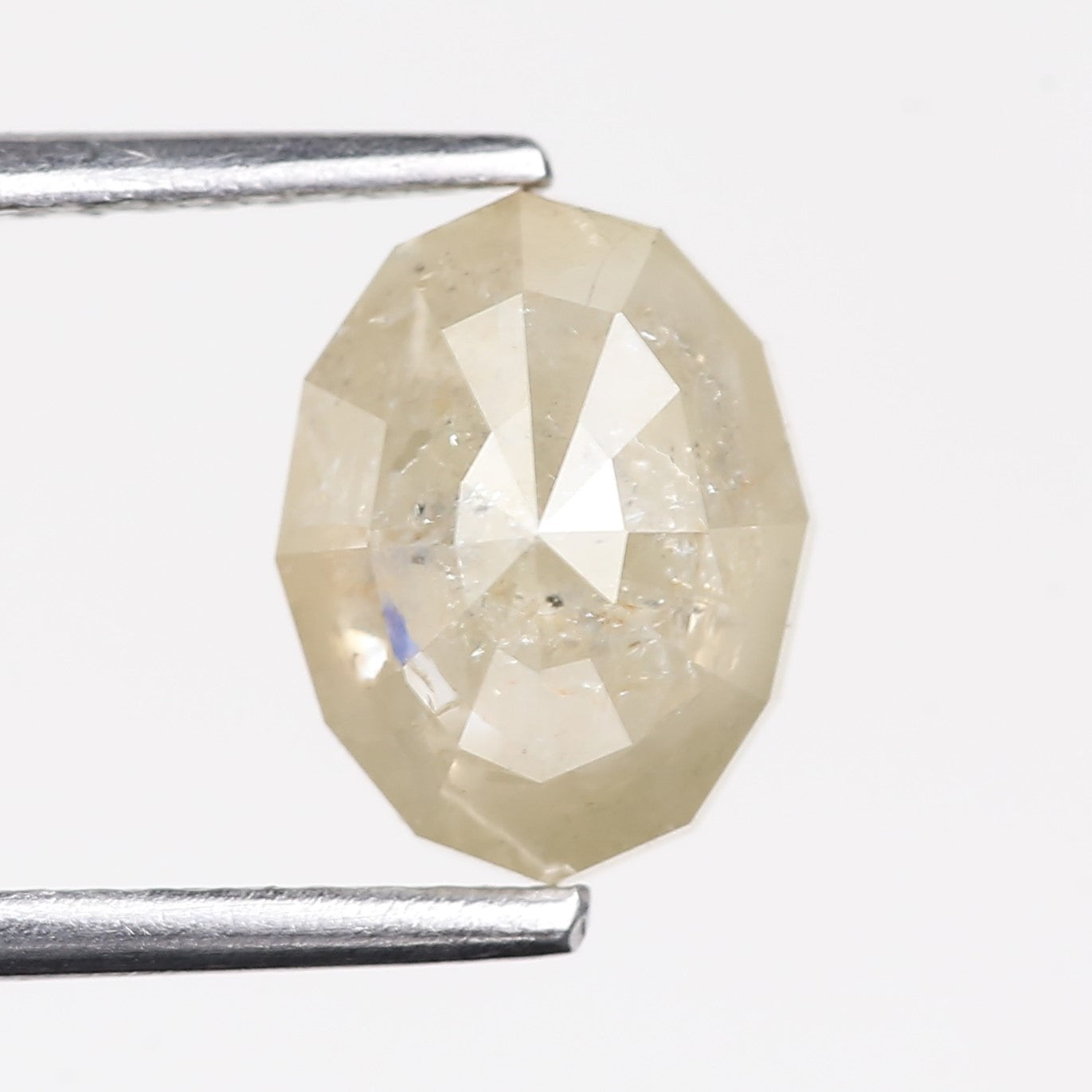 2.33 Carat Natural Gray Oval Cut Salt And Pepper Diamond 8.89 MM