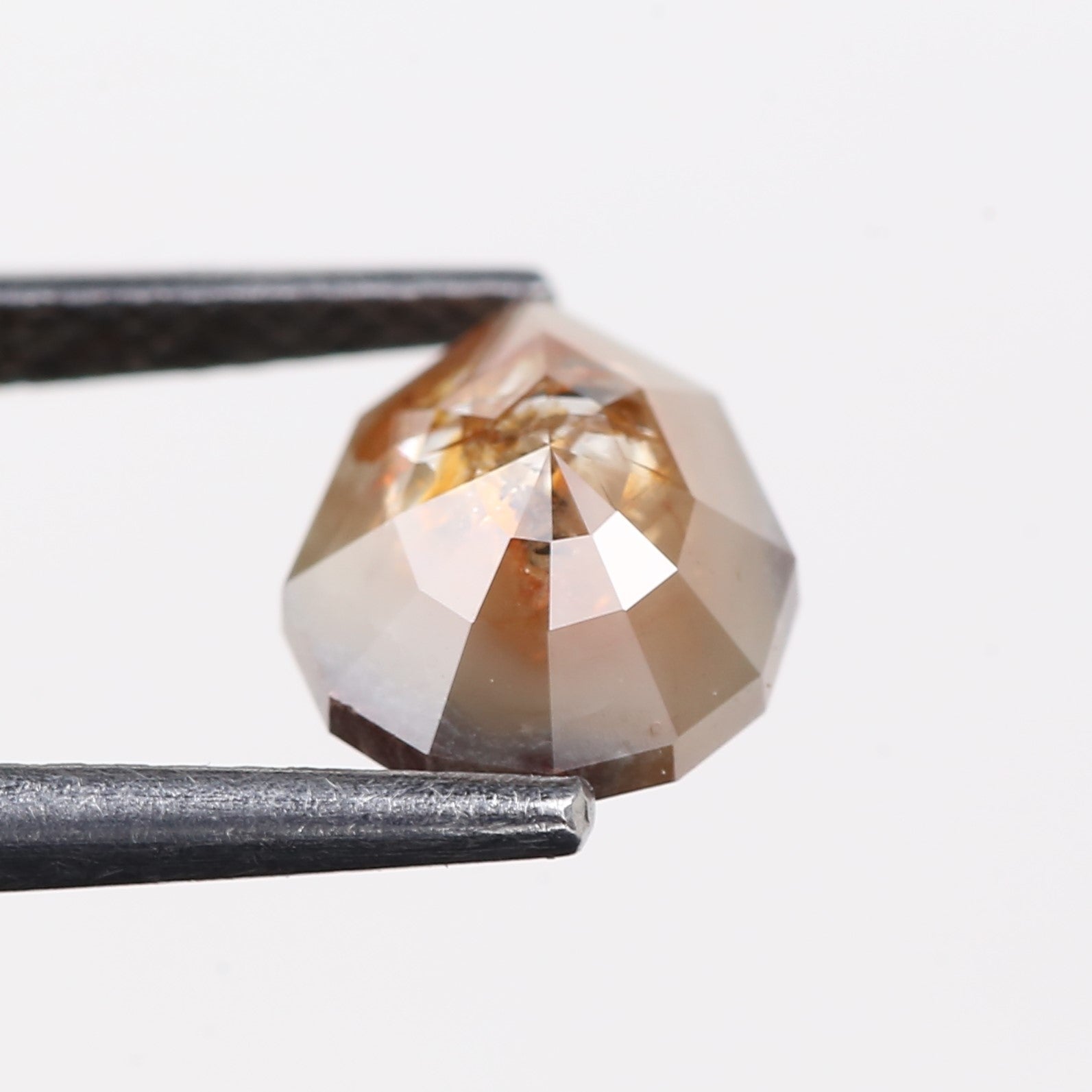 1.70 Carat Natural Pear Cut Salt And Pepper Diamond 8.25 MM