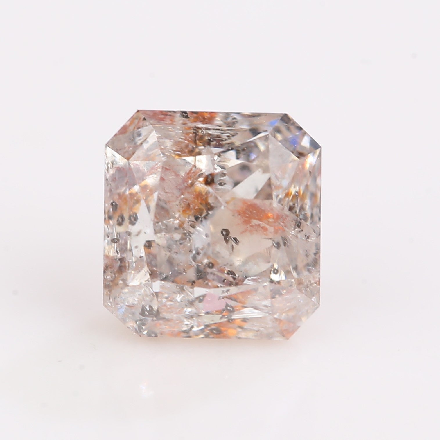 1.16 Carat Natural Radiant Cut Salt And Pepper Diamond 5.50 MM