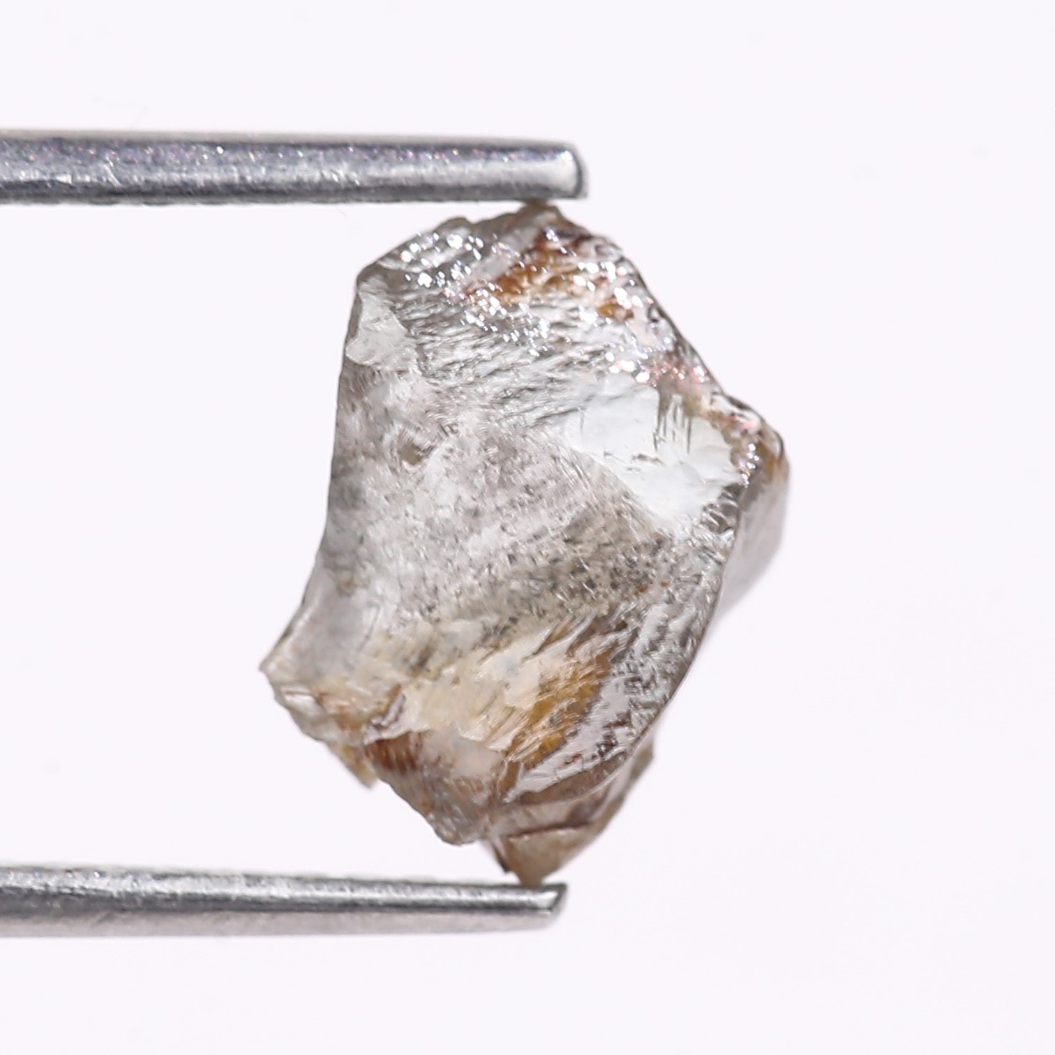 1.85 Carat Natural Gray Uncut Salt And Pepper Rough Diamond 9.70 MM