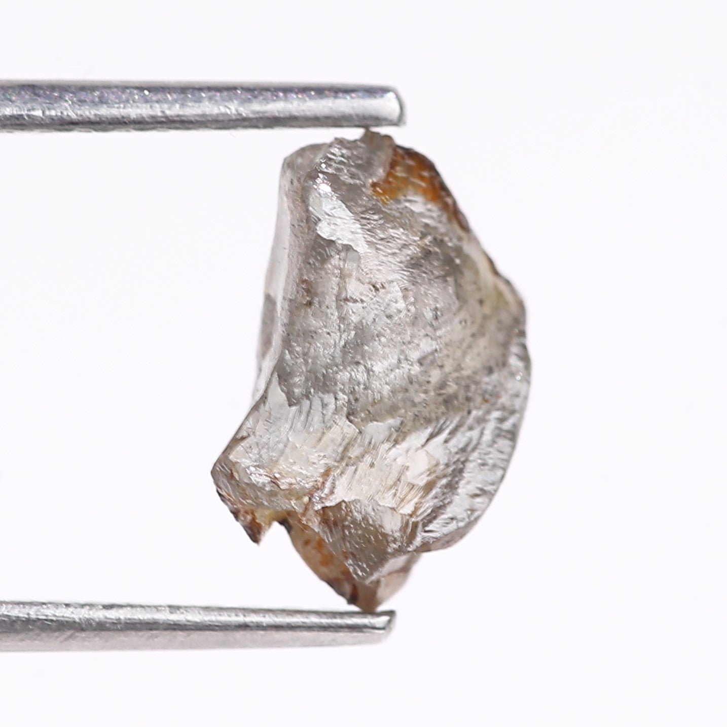 1.85 Carat Natural Gray Uncut Salt And Pepper Rough Diamond 9.70 MM