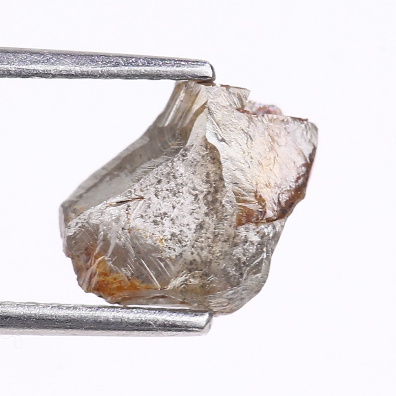 1.85 Carat Natural Gray Uncut Salt And Pepper Rough Diamond 9.70 MM